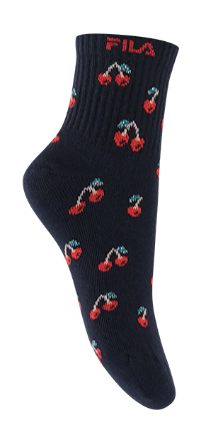 Fila Sneakersocken 6 Paar,  Cotton-Mix, Cherry-Design