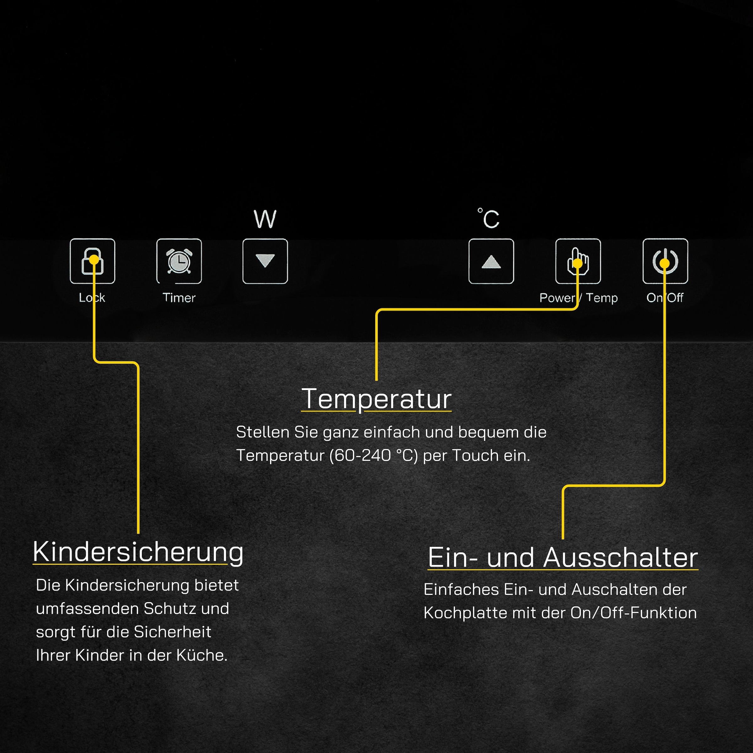 Gutfels Einzel-Induktionskochplatte »INDUK 2010«