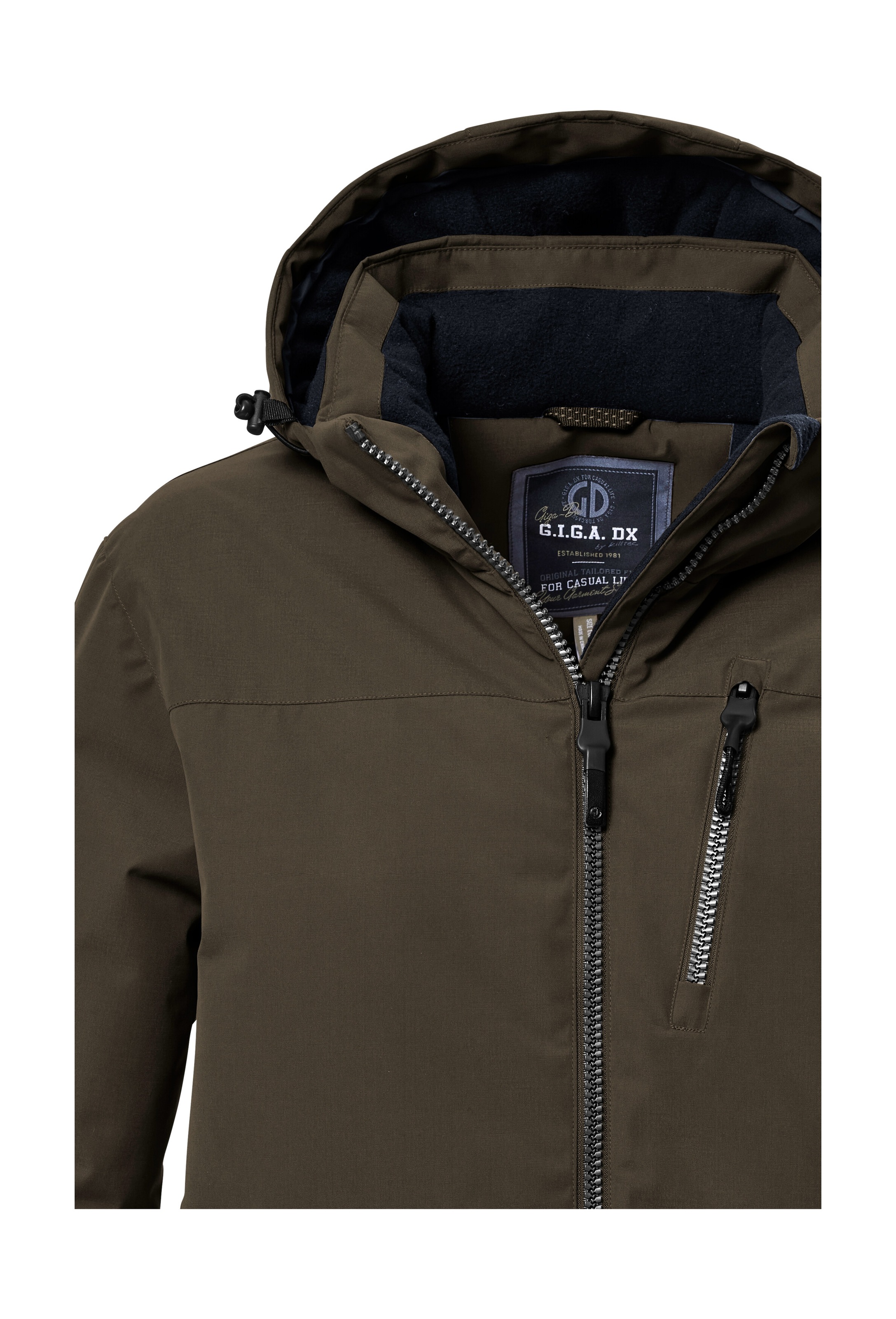 G.I.G.A. DX by killtec Funktionsjacke »GW 64 MN JCKT«, Wasserfeste, atmungsaktive Winterjacke mit verstellbarer Kapuze