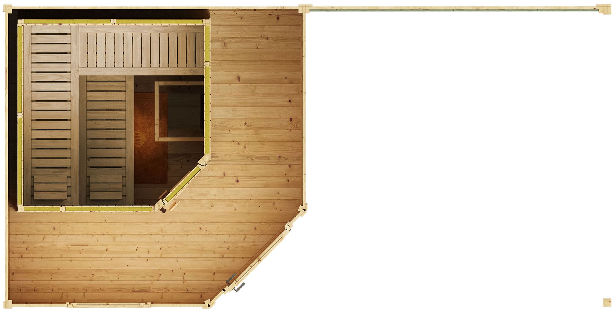 weka Saunahaus »SALO 2« inkl. hochwertiger Elementsauna