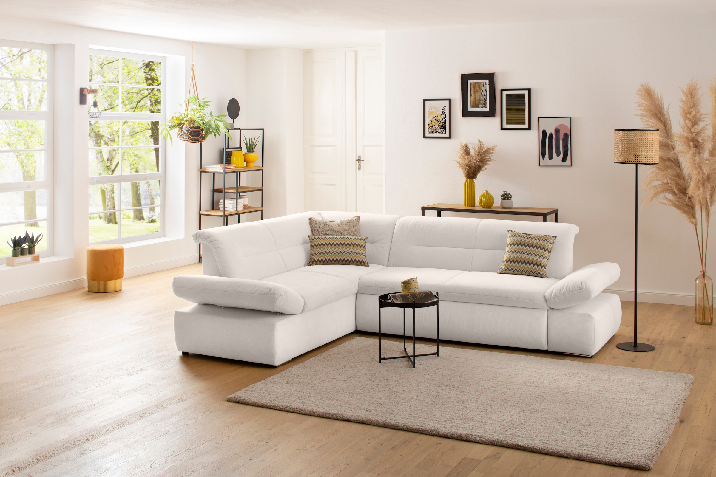 INOSIGN Ecksofa »Avesa L-Form«, Wahlweise mit Arm- und Bettfunktion, B/T/H: günstig online kaufen