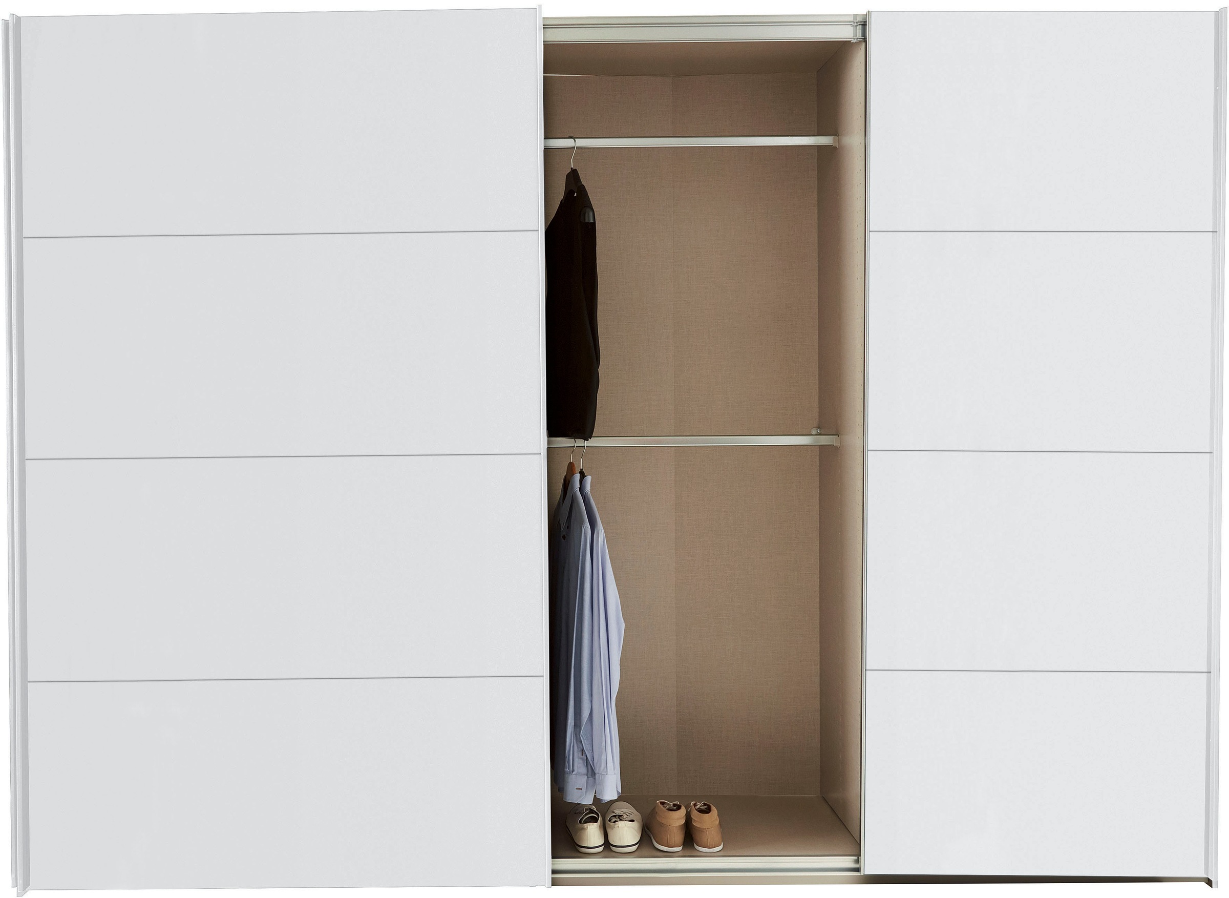 rauch Schwebetürenschrank »Kleiderschrank Schrank Garderobe TOPSELLER OTELI inkl. Inneneinteilung«, mit 3 Innenschubladen sowie zusätzlichen Einlegeböden MADE IN GERMANY