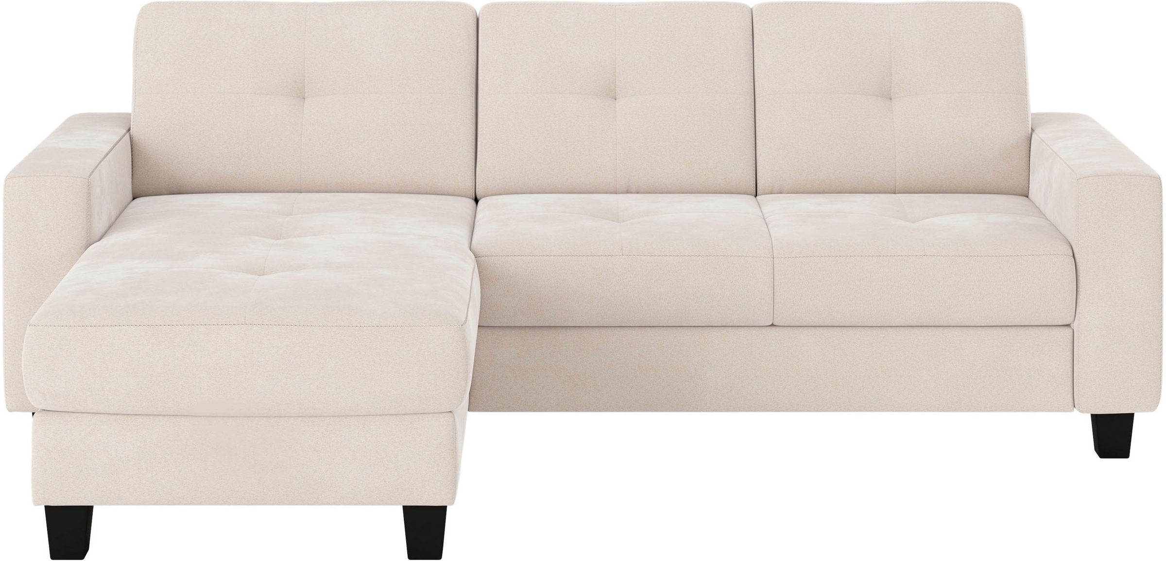 Places of Style Ecksofa »Varese L-Form«, wahlweise mit Bettfunktion und Bet günstig online kaufen