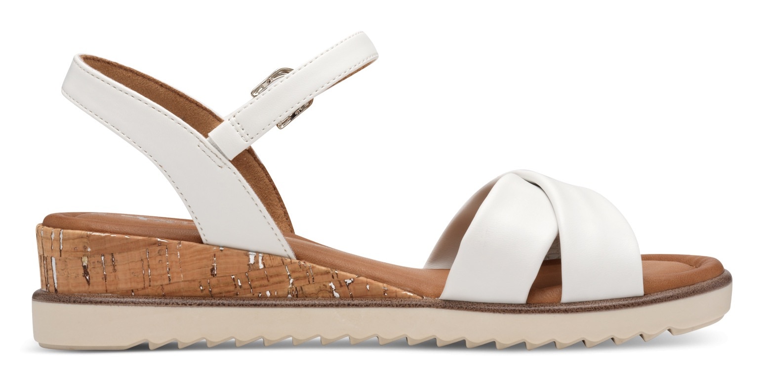 Tamaris Sandalette  , Keilabsatz, Sommerschuh, Riemchensandale mit Schnallenverschluss