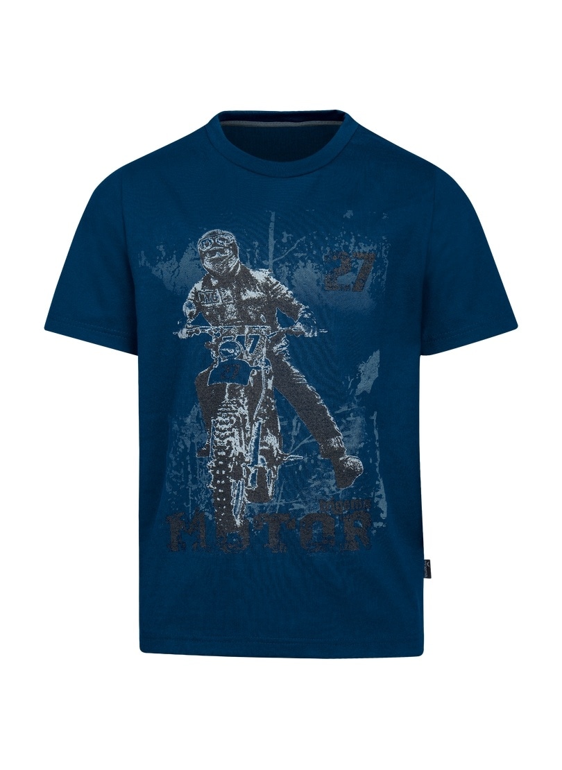 coolem bei Trigema T-Shirt online »TRIGEMA Jungen T-Shirt Motorrad-Motiv« mit