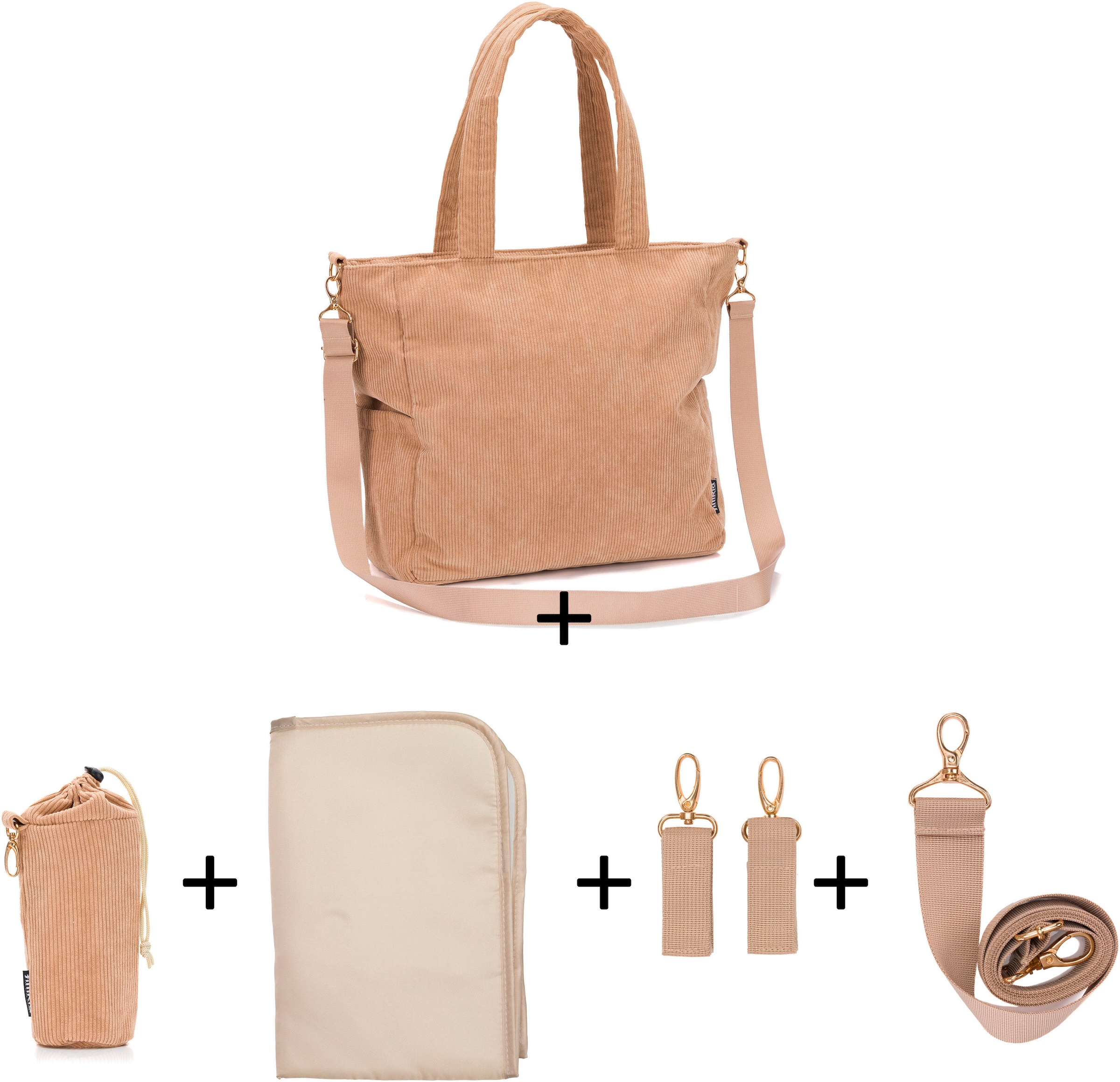 Fillikid Wickeltasche »Cord«, inklusive Thermotasche