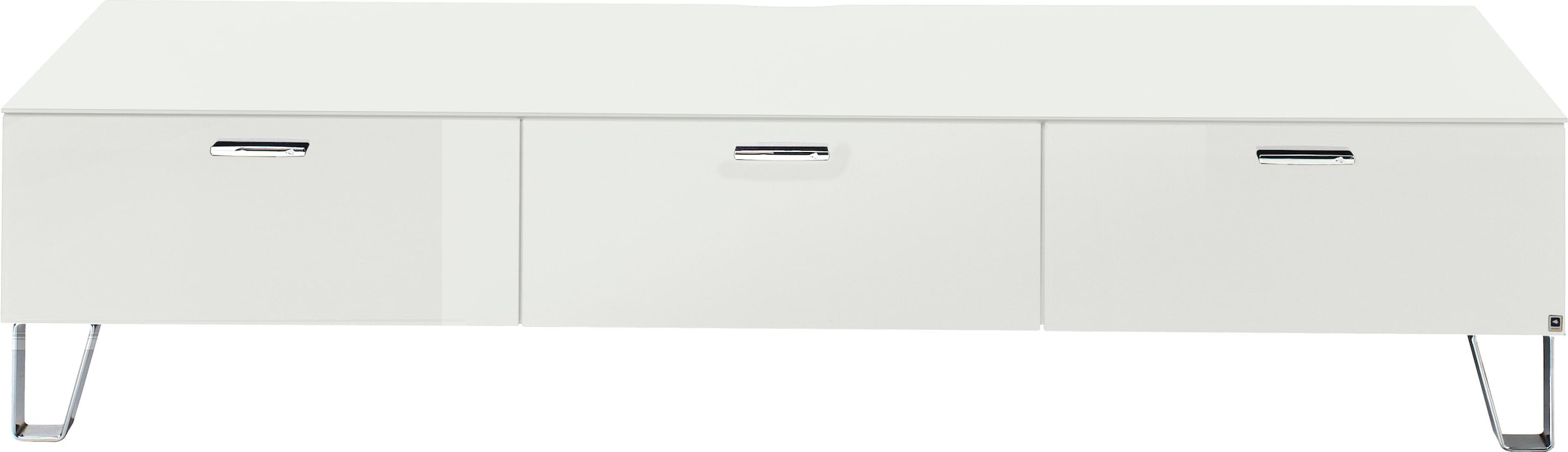 LEONARDO Lowboard »CUBE«, auf Designfüßen, mit 3 Schubladen, Breite 189 cm