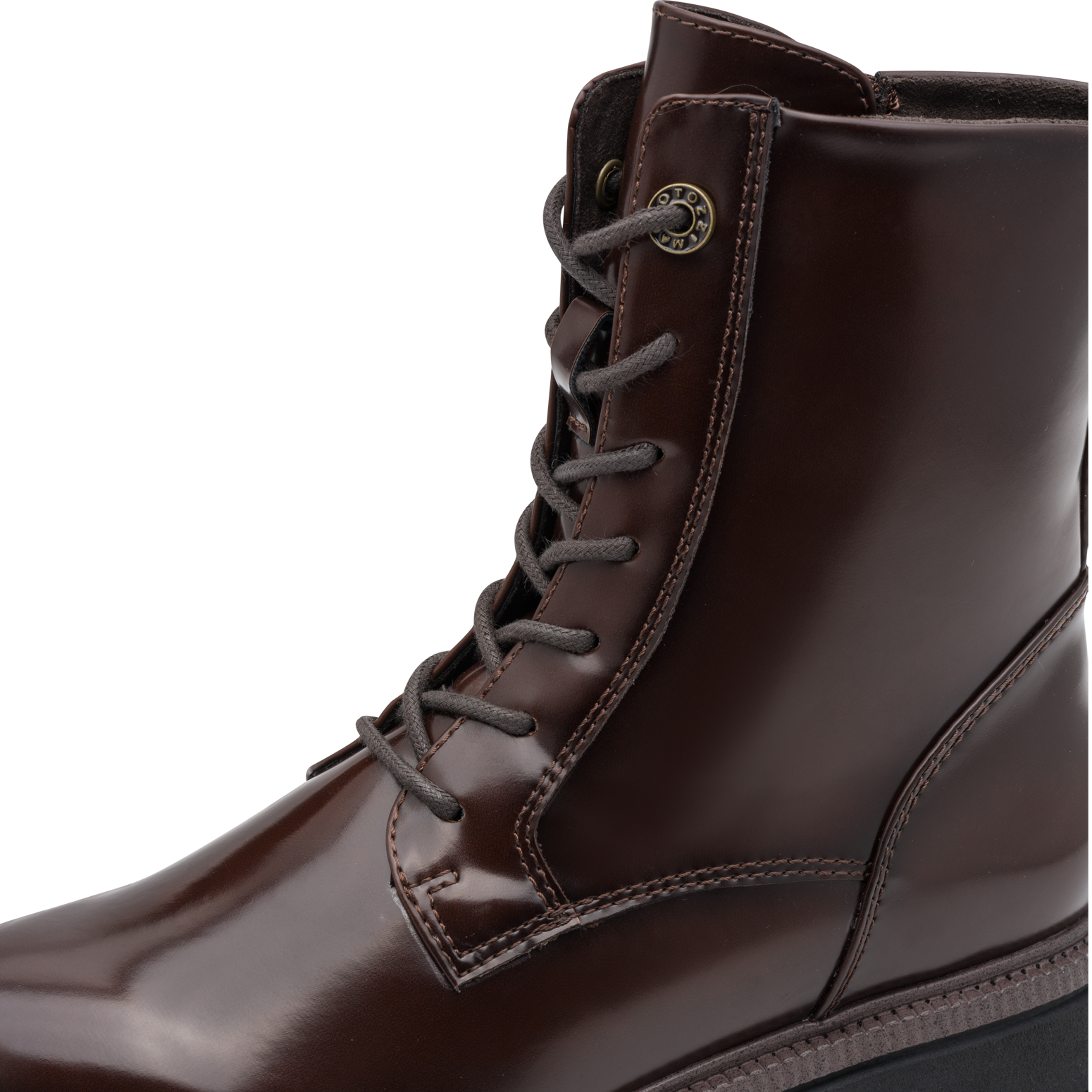 MARCO TOZZI Schnürstiefelette  Blockabsatz, Schnürboots in veganer Verarbeitung