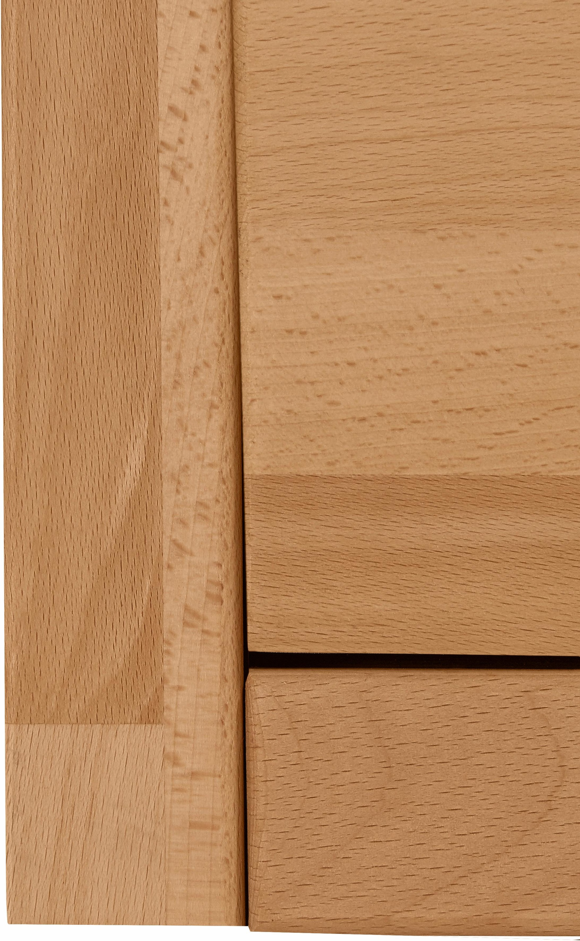 Home affaire Highboard »Ribe,130cm breit145cm hoch,Fronten Massivholz,12 Fächer«, Korpus aus Holzwerkstoff, Metall Griffe,Böden versetzbar