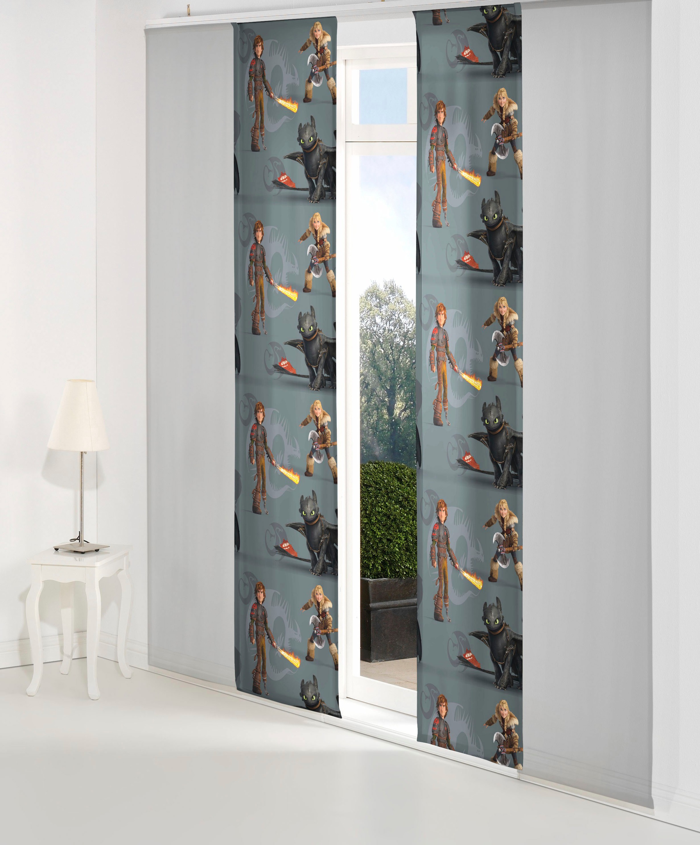 Wirth Schiebegardine »Dragons« Paneelwagen 1 Stk. tlg. Universal Pictures günstig online kaufen