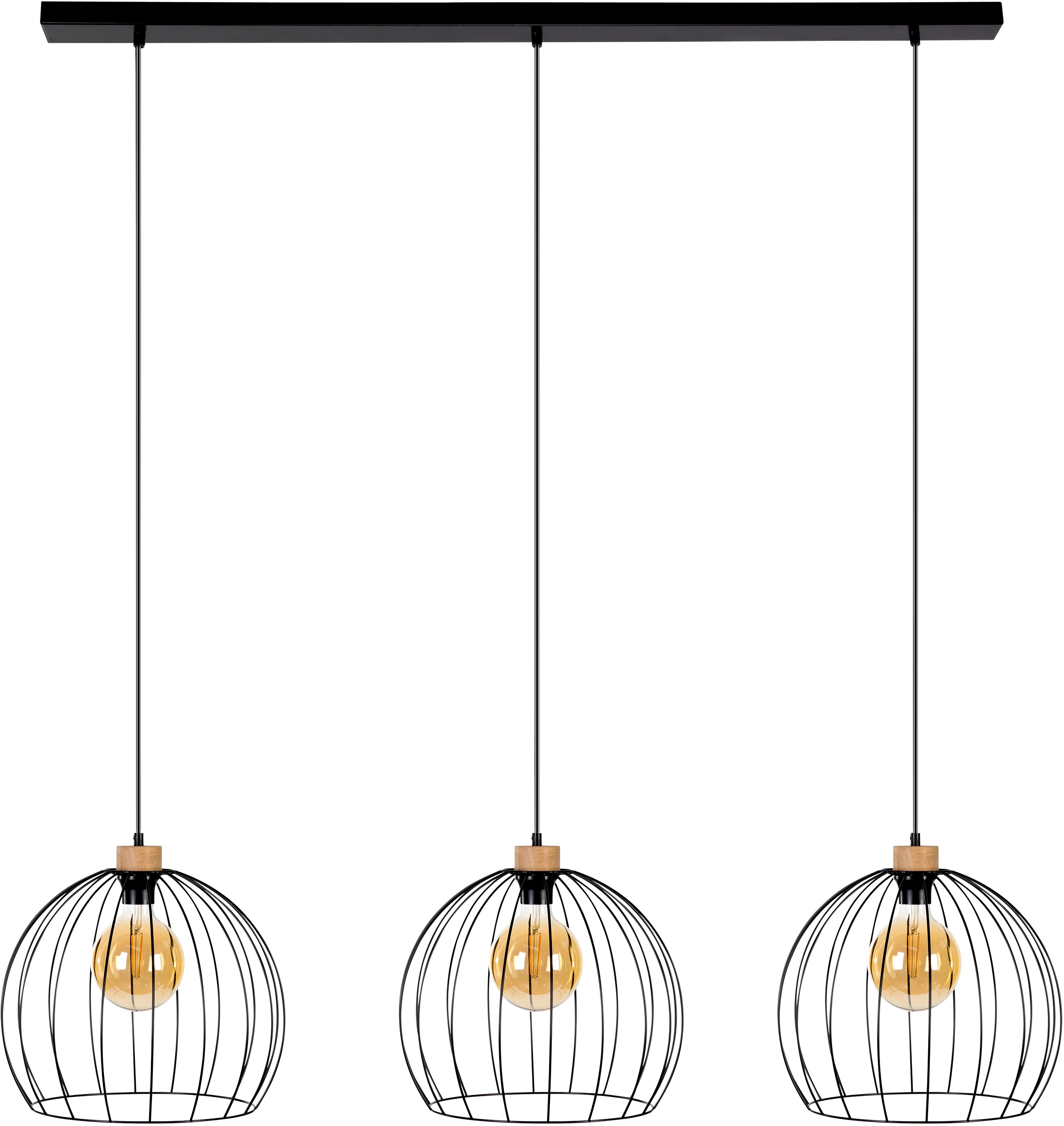 BRITOP LIGHTING Hängeleuchte »Coop«, 3 flammig, Leuchtmittel E27   ohne Leu günstig online kaufen