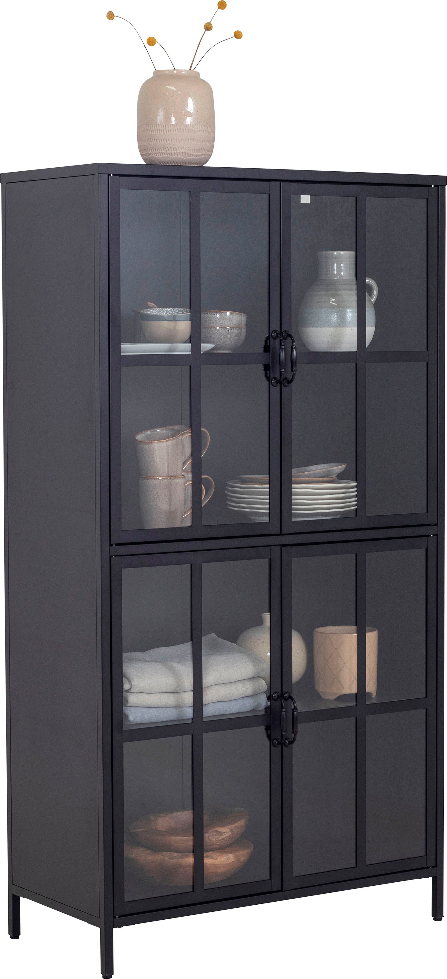 Homexperts Vitrine »Choice«, designorientiertes Highboard mit Glastüren