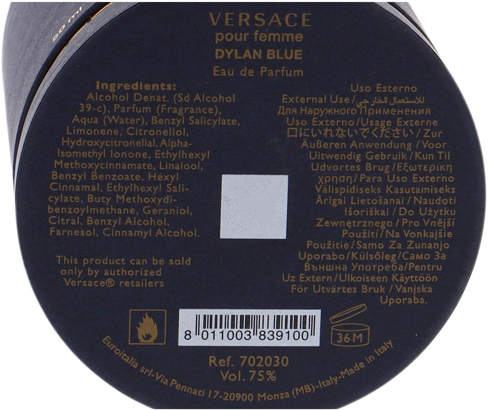4. Bild von Versace Eau de Parfum »Dylan Blue Pour Femme«