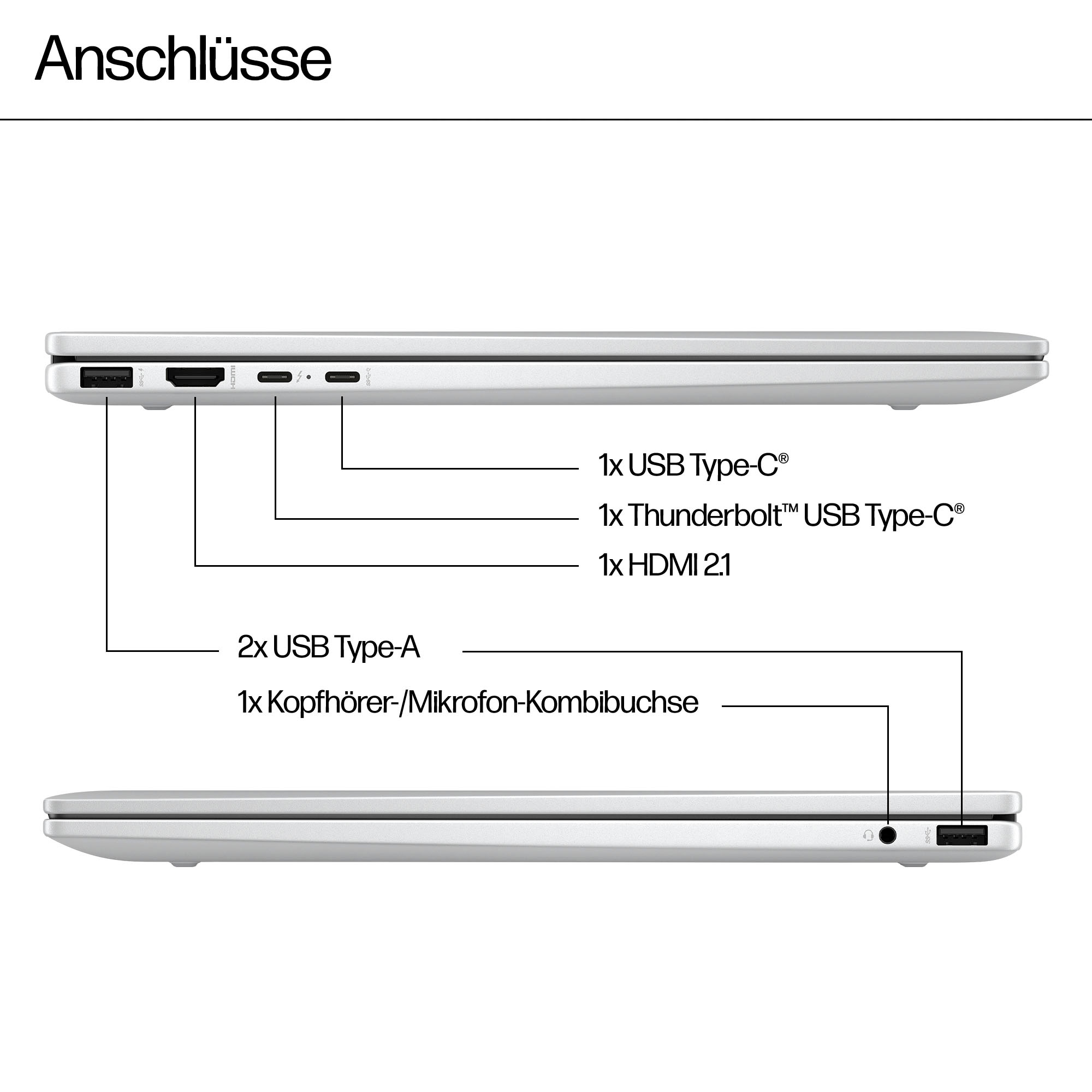 HP Convertible Notebook »Envy 16-ac0276ng«, 40,64 cm, / 16 Zoll, Intel, Core Ultra 7, 1000 GB SSD