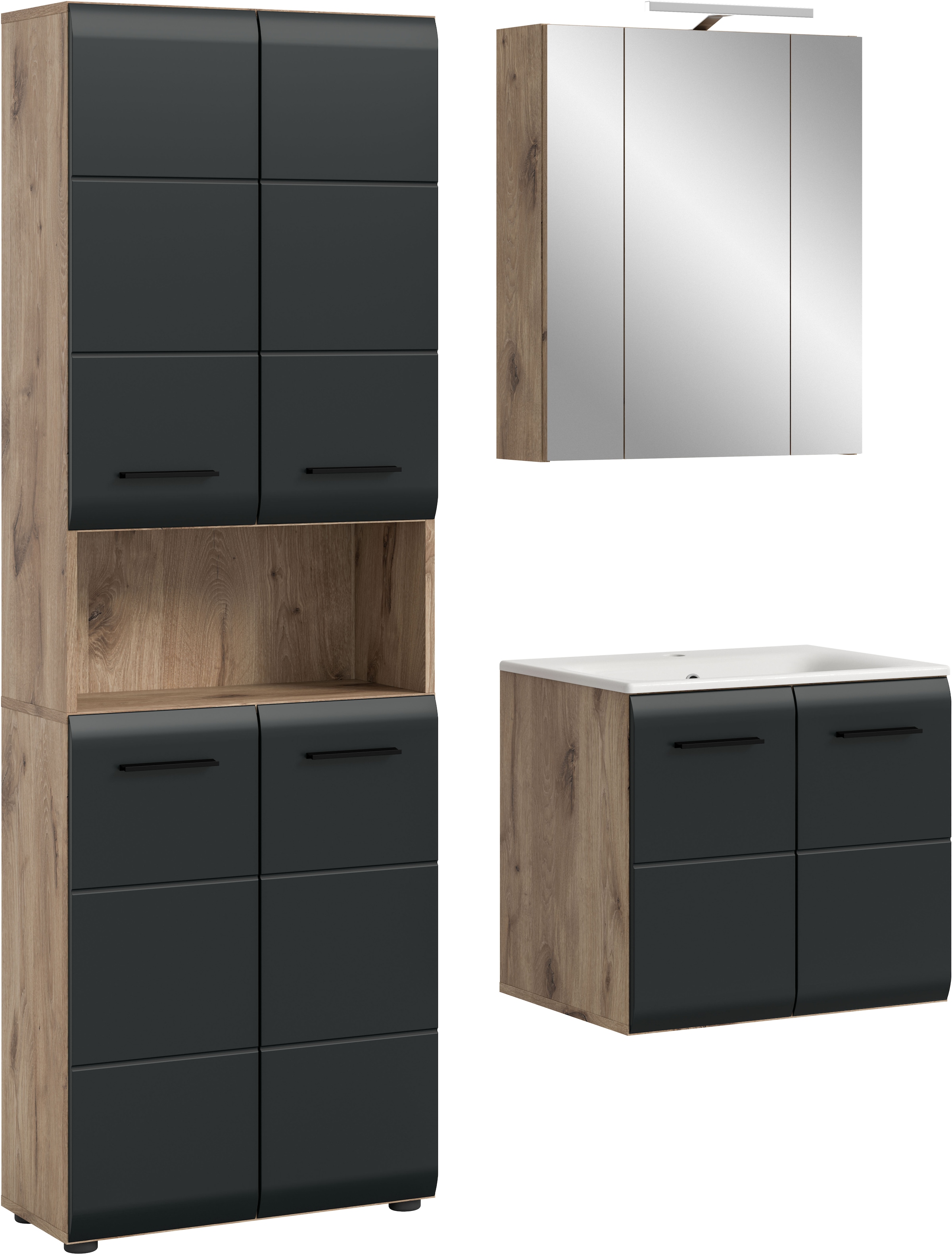 INOSIGN Badezimmer-Set Set, 5 Stk. tlg. Florenz, Badkombination 5-tlg, Nox günstig online kaufen