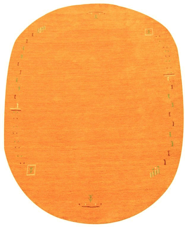 morgenland Wollteppich »GABBEH FEIN FENTH«, oval, 18 mm Höhe, reine Schurwolle bunte Bordüre, Wohnzimmer
