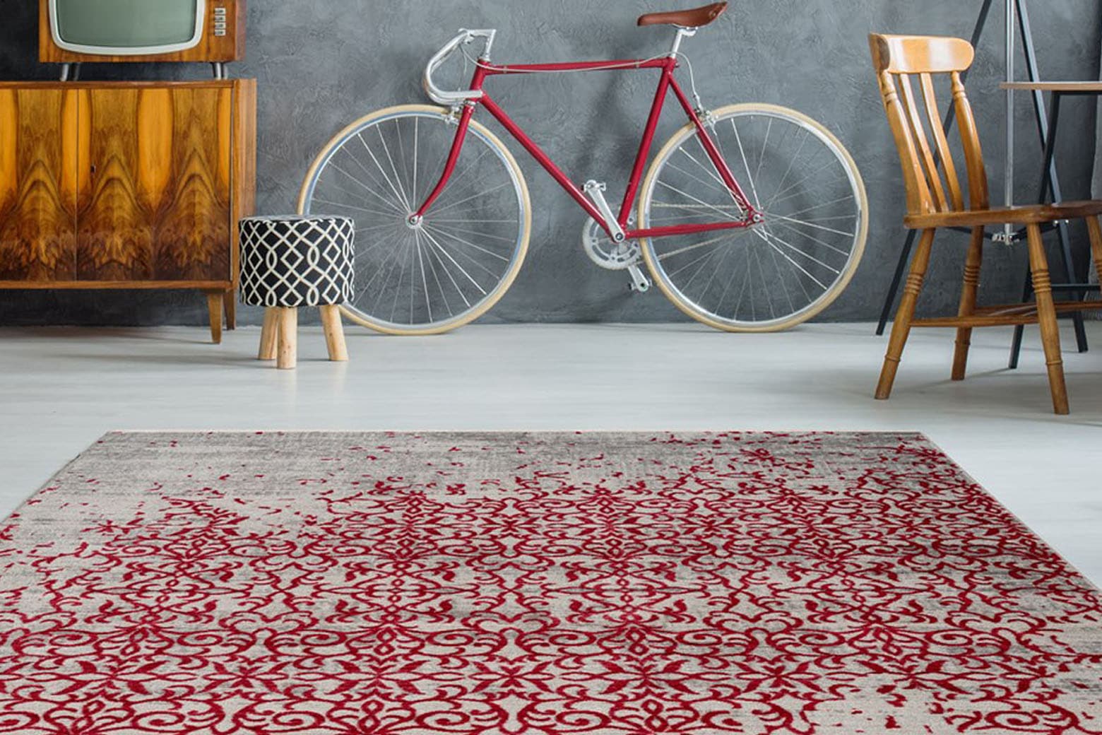 my home Teppich »Elvin«, rechteckig, 5 mm Höhe, Wohnzimmer günstig online kaufen