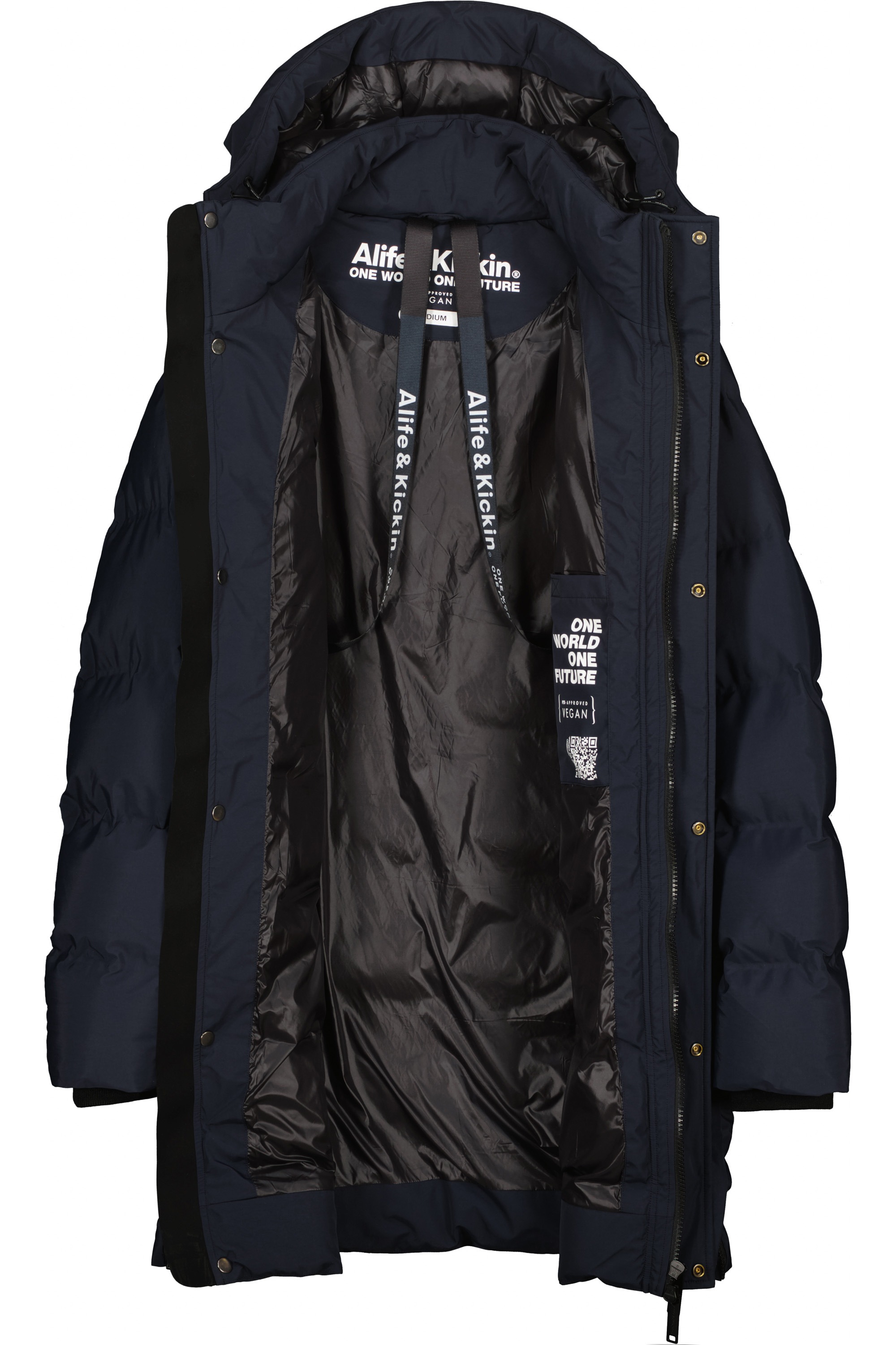 Alife & Kickin Winterjacke »Herren SaulAK A«, mit Kapuze, gefütterte Jacke mit abnehmbarer Kapuze und 6 Fronttaschen