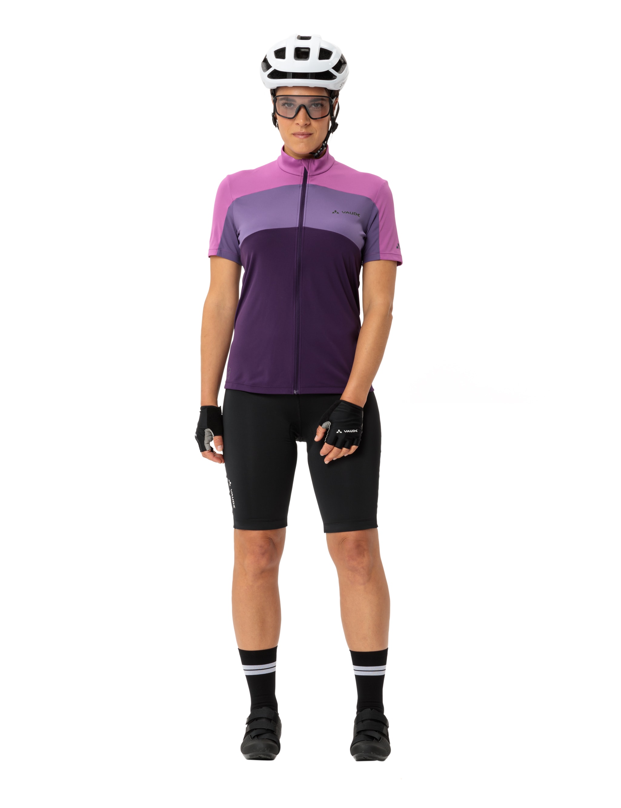 VAUDE Radtrikot »WOMEN'S MATERA FZ TRICOT«, Fahrradshirt Colorblocking