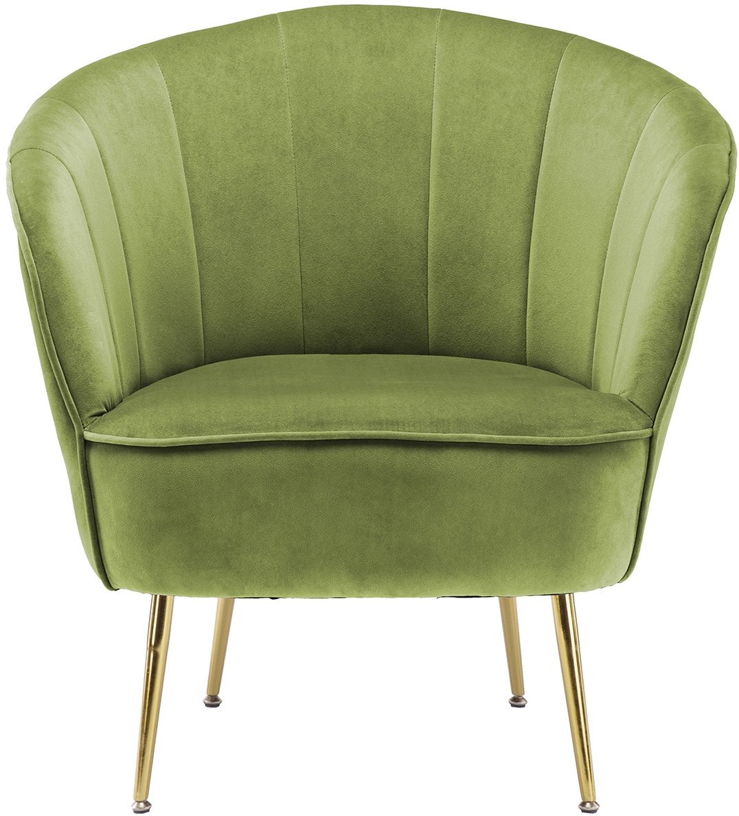 Kayoom Sessel »Loulan 125, gemütlicher Cocktail-Sessel, edler Samtbezug« 1 Stk. tlg. Cocktail-Sessel, Rückenlehne mit Ziernaht, Metallbeine in Gold