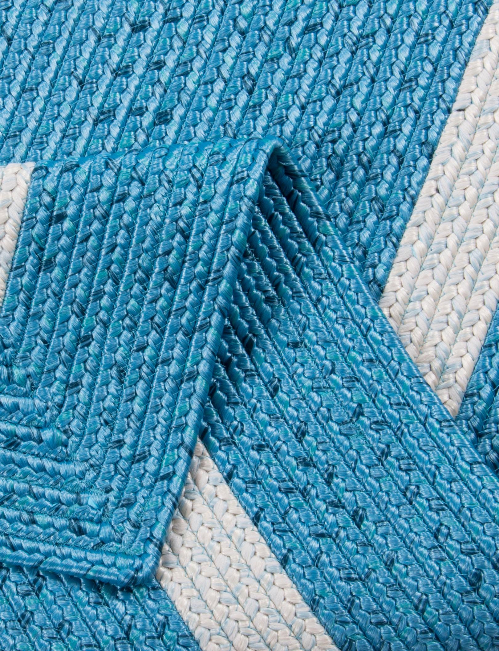Gino Falcone Läufer »Benito«, rechteckig, 6 mm Höhe, Teppich-Läufer, Flachgewebe, Uni-Farben, mit Bordüre, Outdoor geeignet