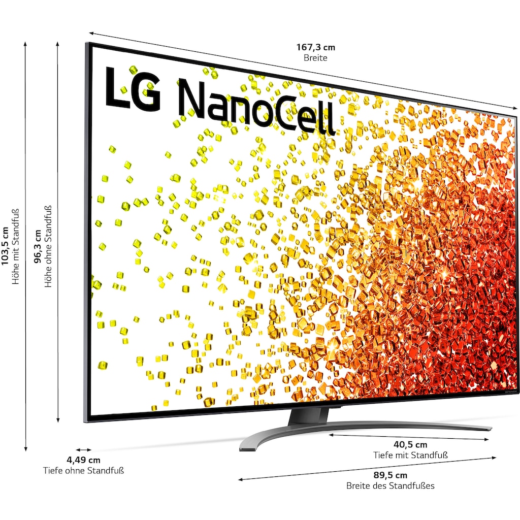 LG LCD-LED Fernseher »75NANO919PA«, 189 cm/75 Zoll, 4K Ultra HD, Smart-TV