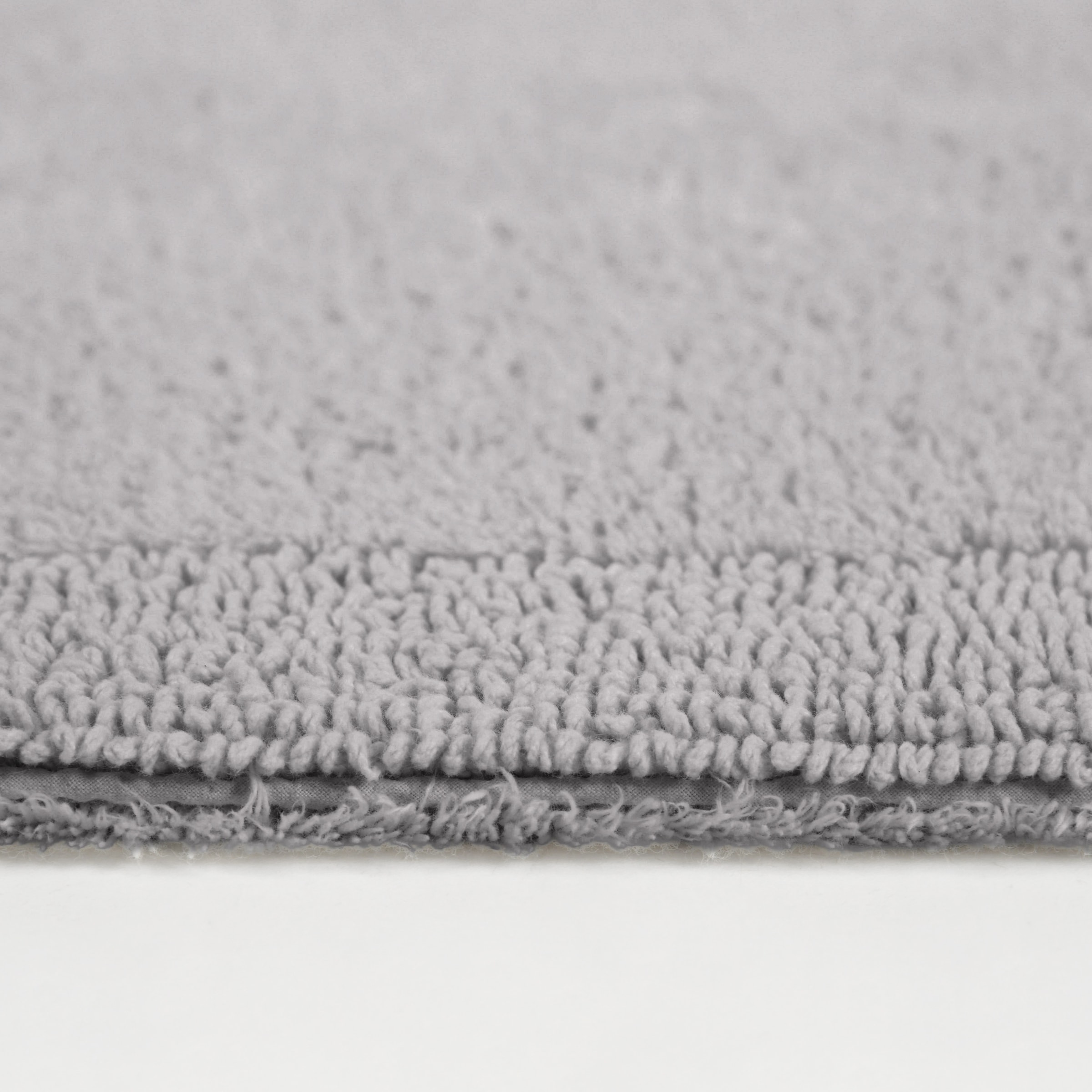 my home Badematte »Kapra, Badvorleger, Badezimmer Teppich«, beidseitig nutzbar-fußbodenheizungsgeeignet-strapazierfähig, mit Bordüre, Badteppich, Badematte, Baumwolle