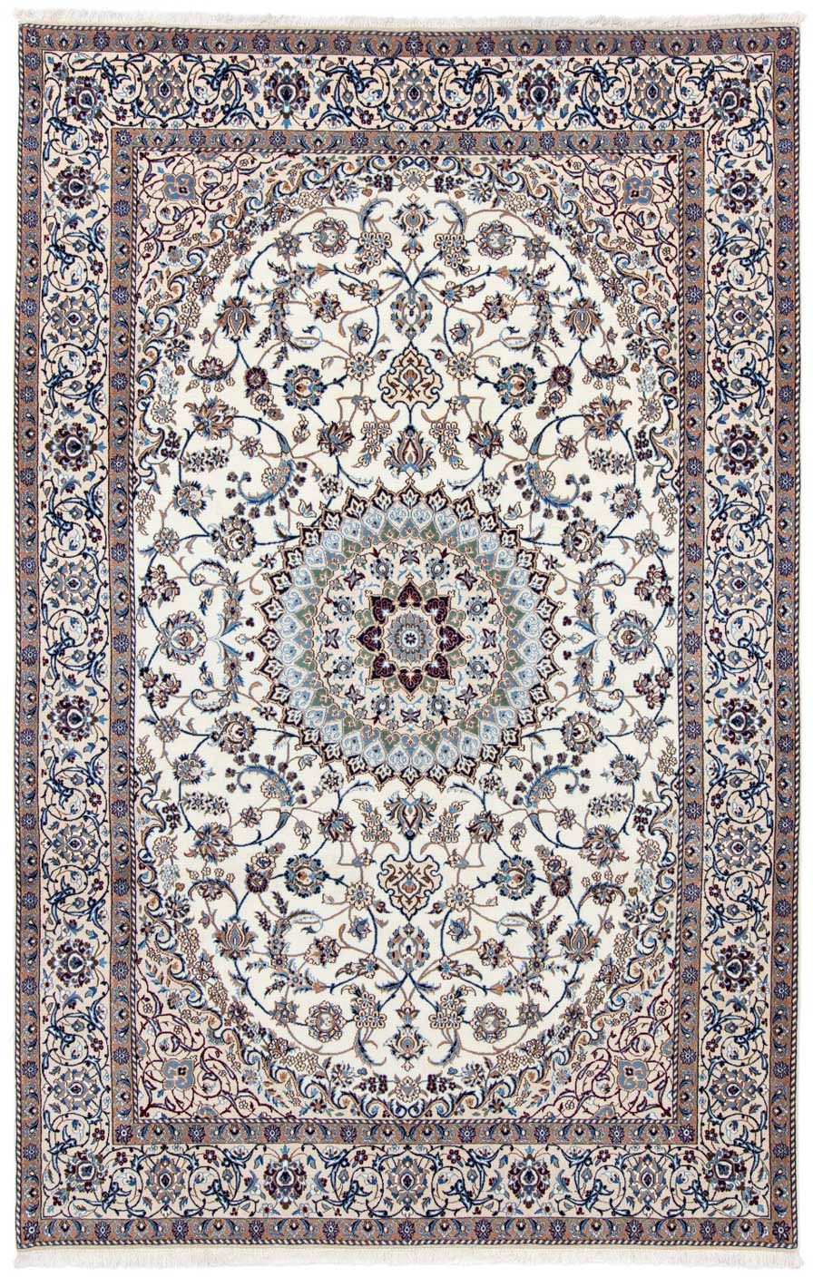 morgenland Wollteppich »Nain 9la Medaillon Beige 315 x 203 cm«, rechteckig, günstig online kaufen