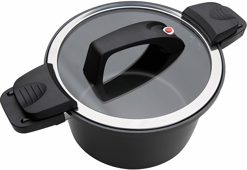 GSW Dampfgartopf »Gourmet Nero«, Aluminium, (1 tlg.), Dampfkochtopf, Indukt günstig online kaufen