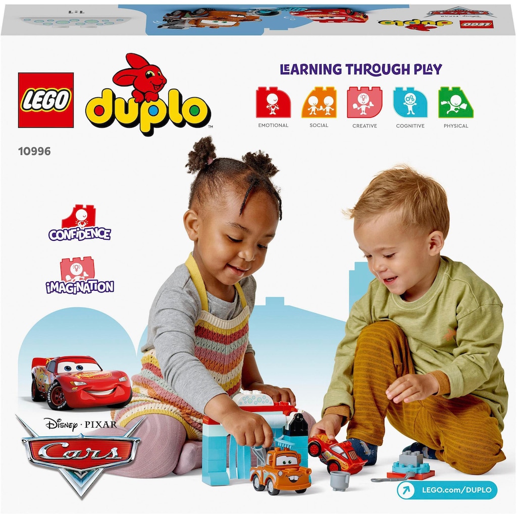 LEGO® Konstruktionsspielsteine »Lightning McQueen und Mater in der Waschanlage (10996), LEGO® DUPLO«, (29 St.)