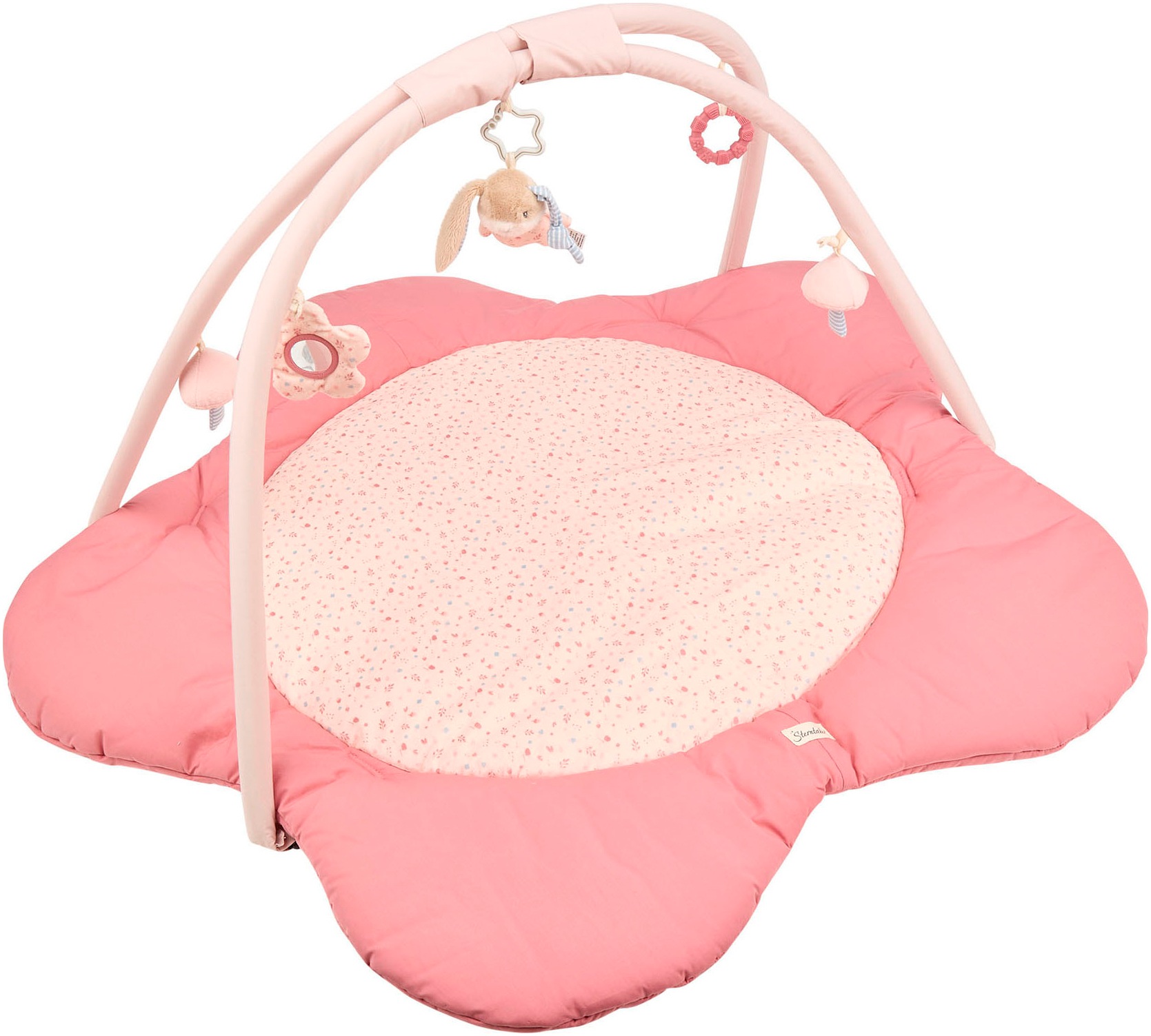 STERNTALER Spielbogen »Hase Hanni samtiger Stoff« perlrosa