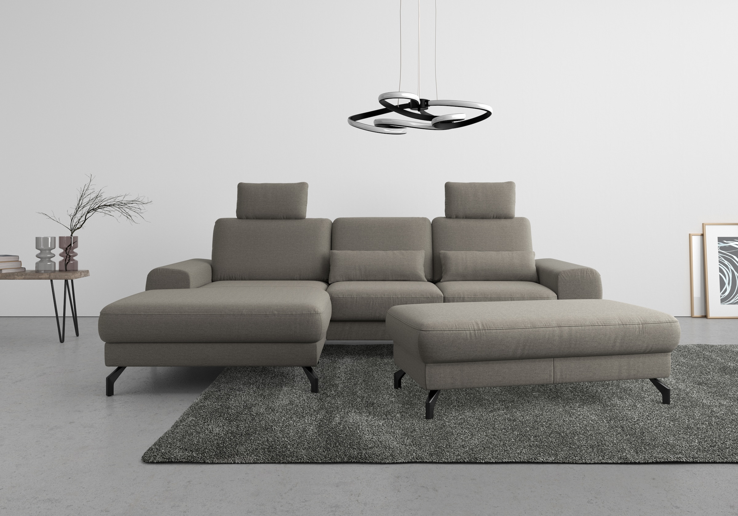 sit&more Ecksofa »Cinturo L-Form«, inklusive Sitztiefenverstellung und Fede günstig online kaufen
