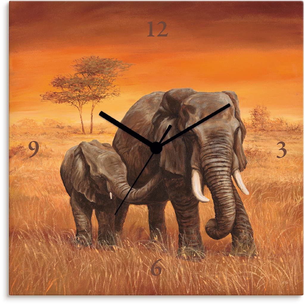 Artland Wanduhr »Elefanten«