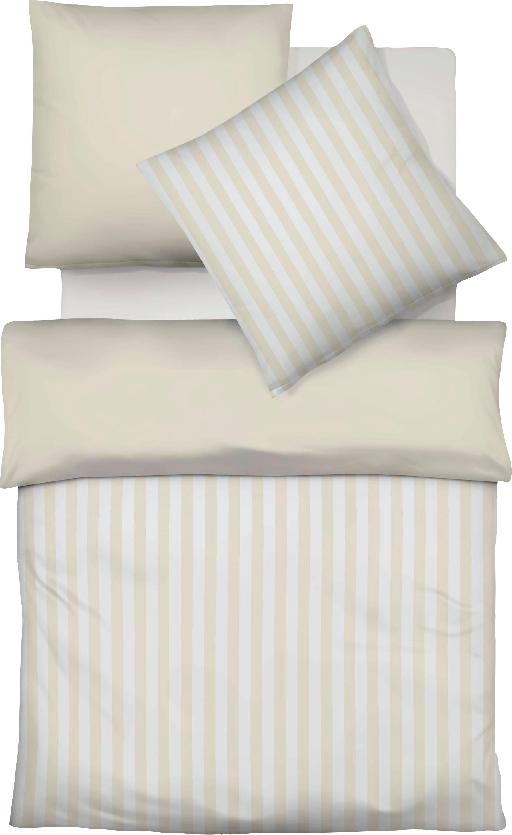 fleuresse Wendebettwäsche "Porto" 3 tlg. 100% Baumwolle, in Gr. 135x200, 15 günstig online kaufen