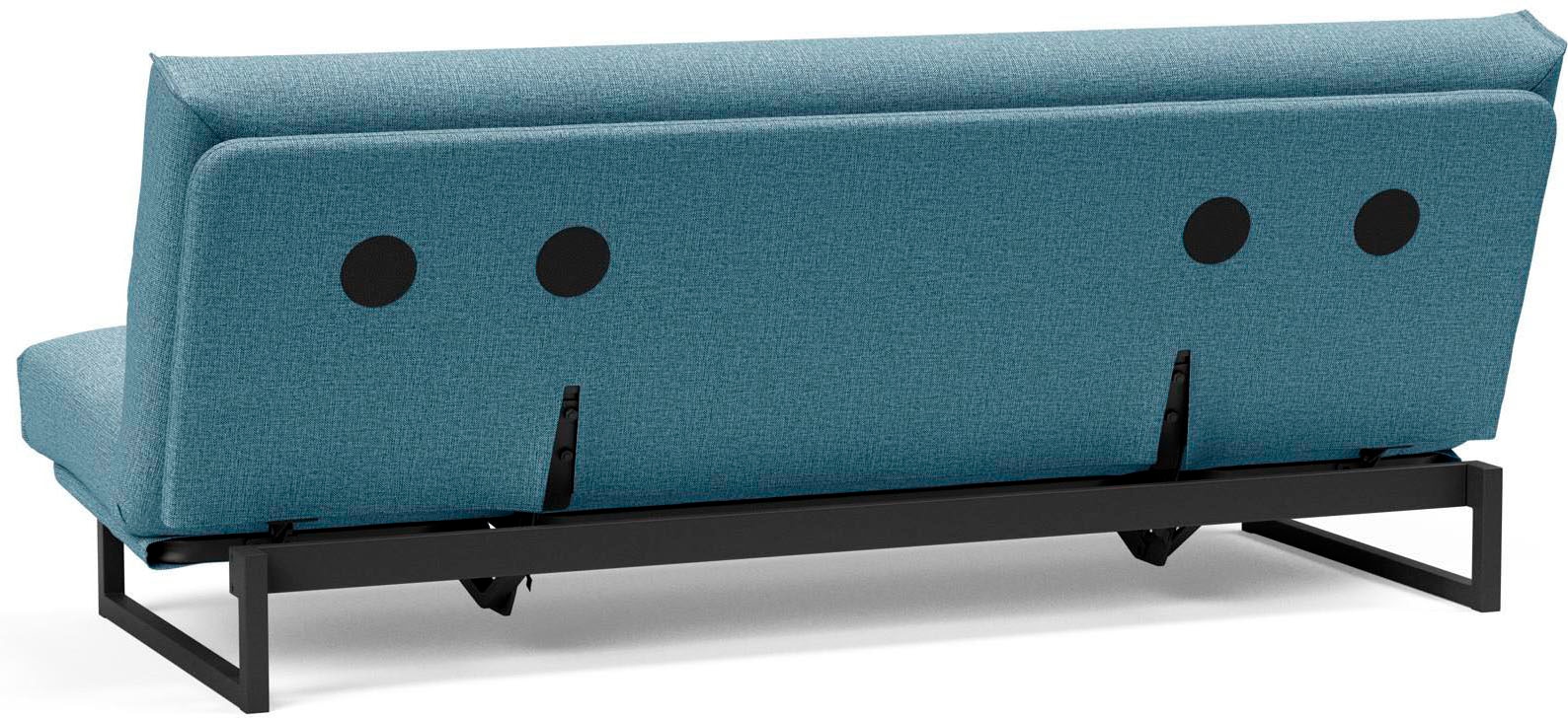 INNOVATION LIVING ™ Schlafsofa »Fraction Dauerschlaffunktion, schlicht und elegant, Industriedesign«, bequem, Rückenlehne 3-fach verstellbar