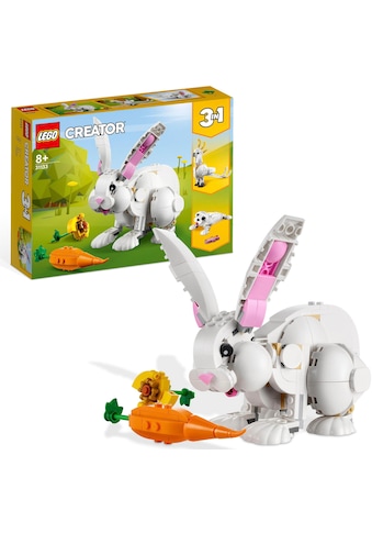 LEGO® Konstruktionsspielsteine »Weißer Hase (31133), LEGO® Creator 3in1«, (258 St.),... kaufen