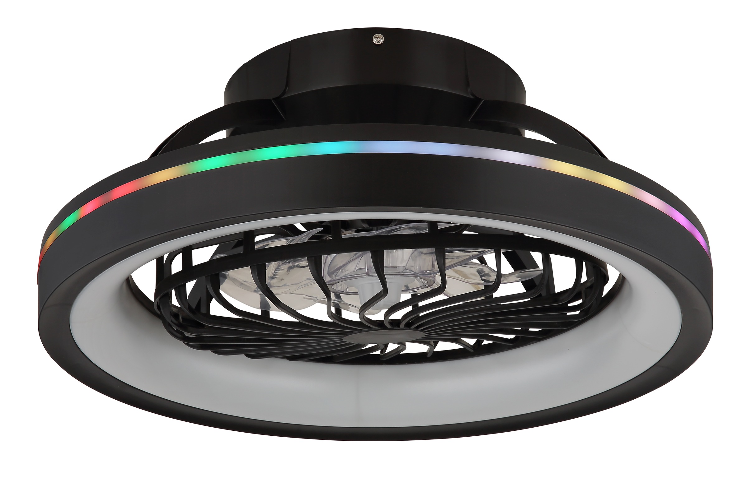 GLOBO LIGHTING Deckenleuchte »DEANNE« LED-Modul 1 Stk. warmweiß - kaltweiß Ventilator opal kühlen-heizen RGB Regenbogen modern Wohnzimmer