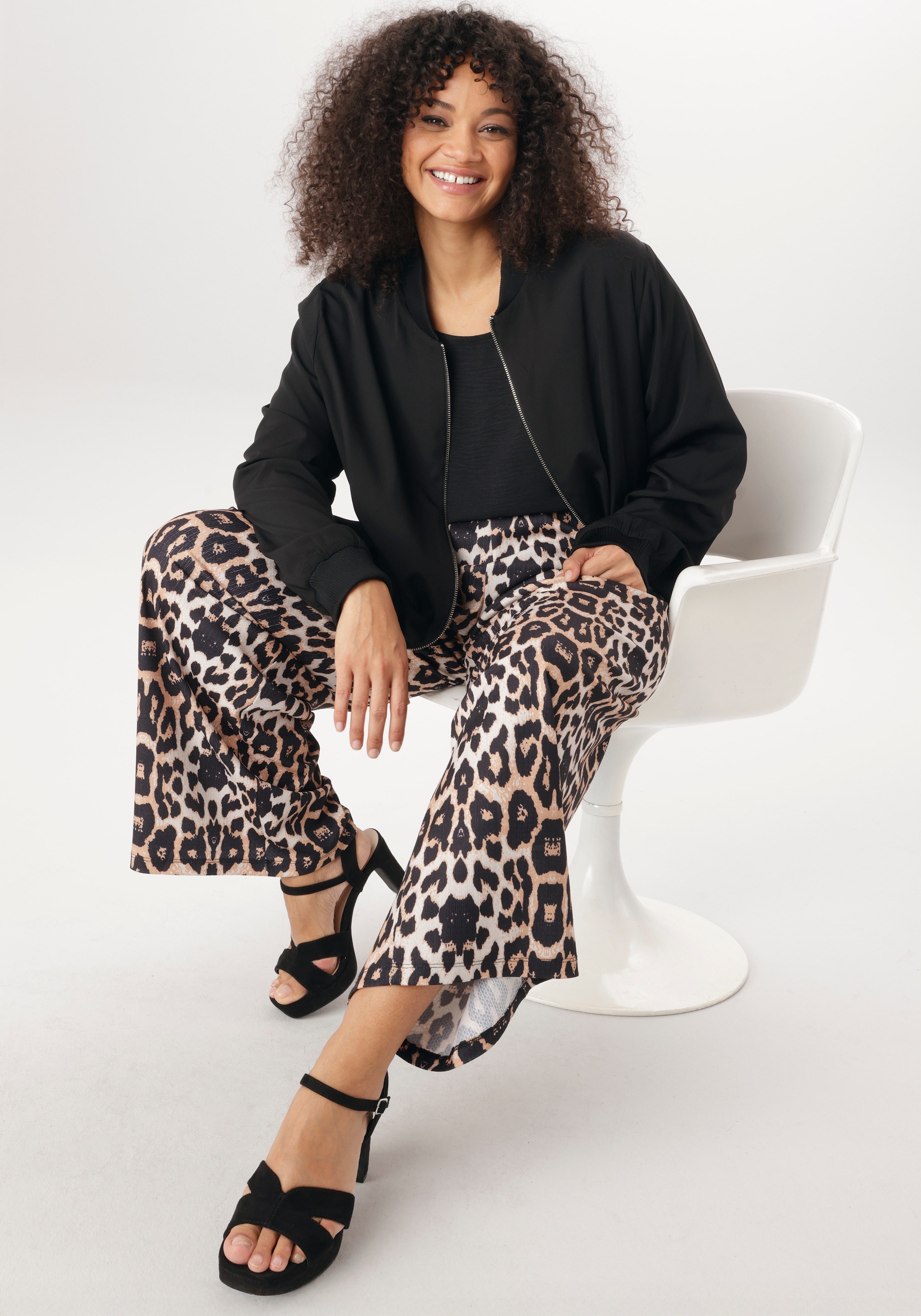 Aniston PLUS Blouson In Crepe-Qualität - NEUE KOLLEKTION