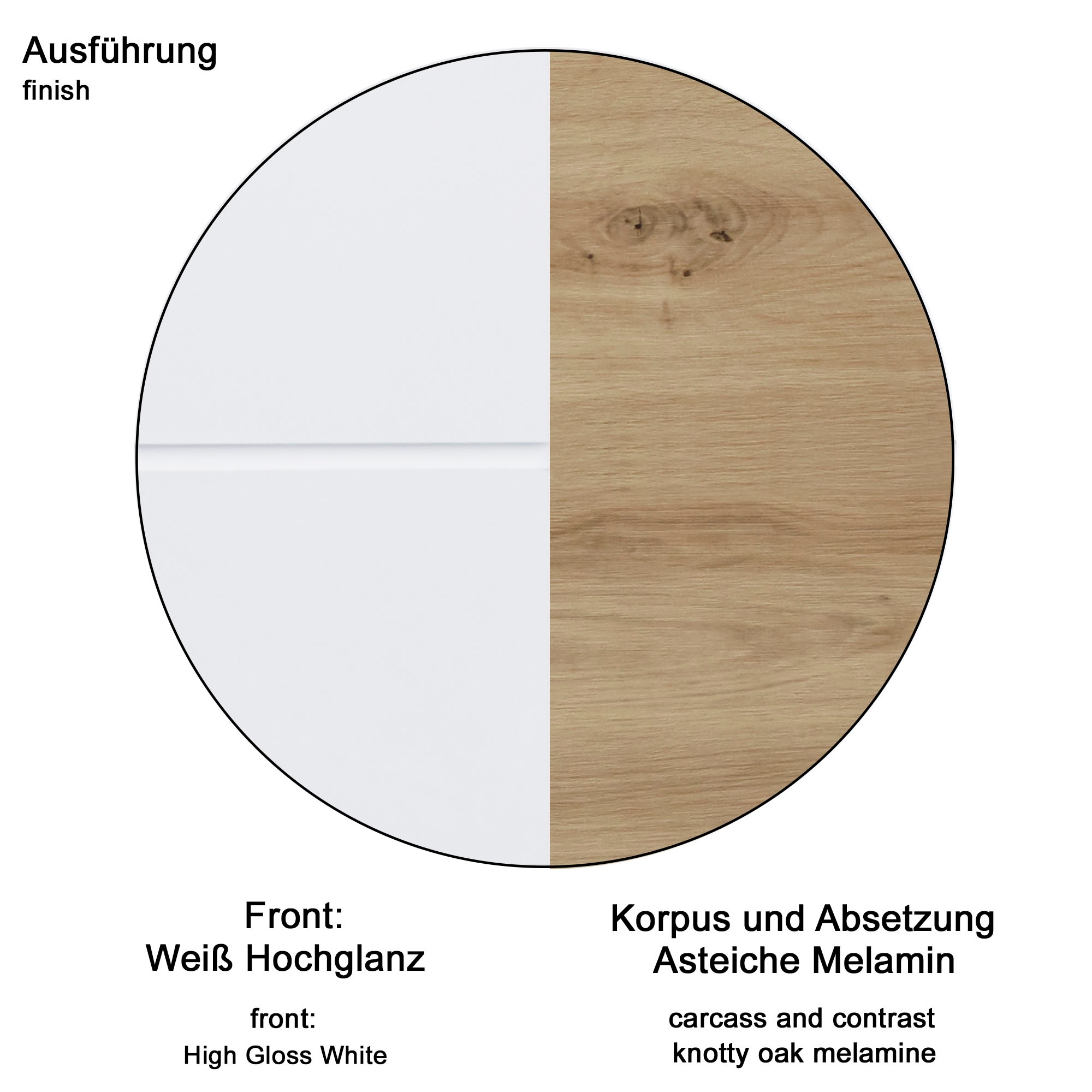 INOSIGN Badmöbel-Set »Avena«, (Set, 5 St.), Badezimmermöbel in verschiedenen Farben - Maße (B/T/H) 163/34/190 cm