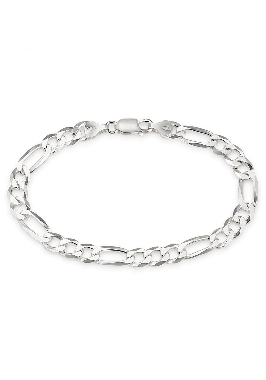 Bruno Banani Silberarmband »Schmuck Online-Shop Figarokette im bestellen Armkette Silber« Geschenk, breit