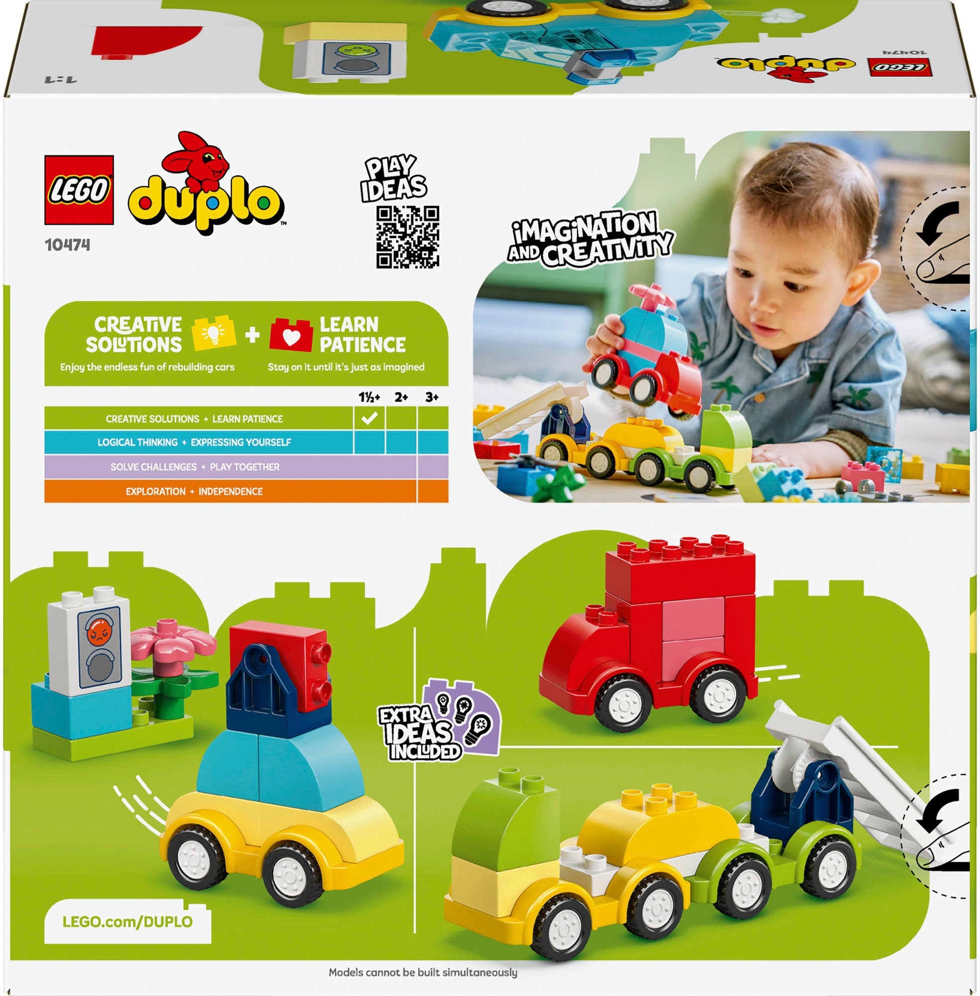 LEGO® Konstruktionsspielsteine »Kreative Fahrzeuge (10474), LEGO DUPLO My First« Made in Europe