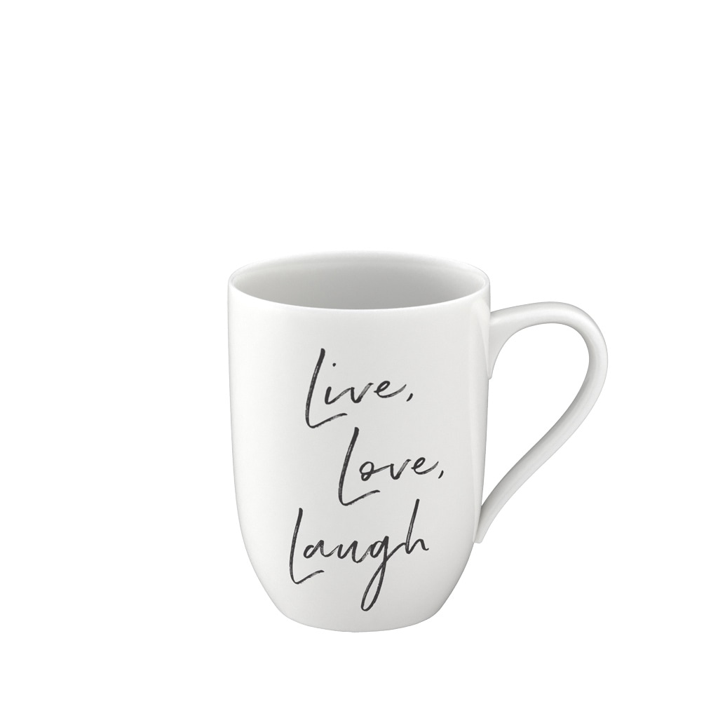 Villeroy & Boch Becher »Becher mit Henkel 'Live Love Laugh' Statement 290 m günstig online kaufen
