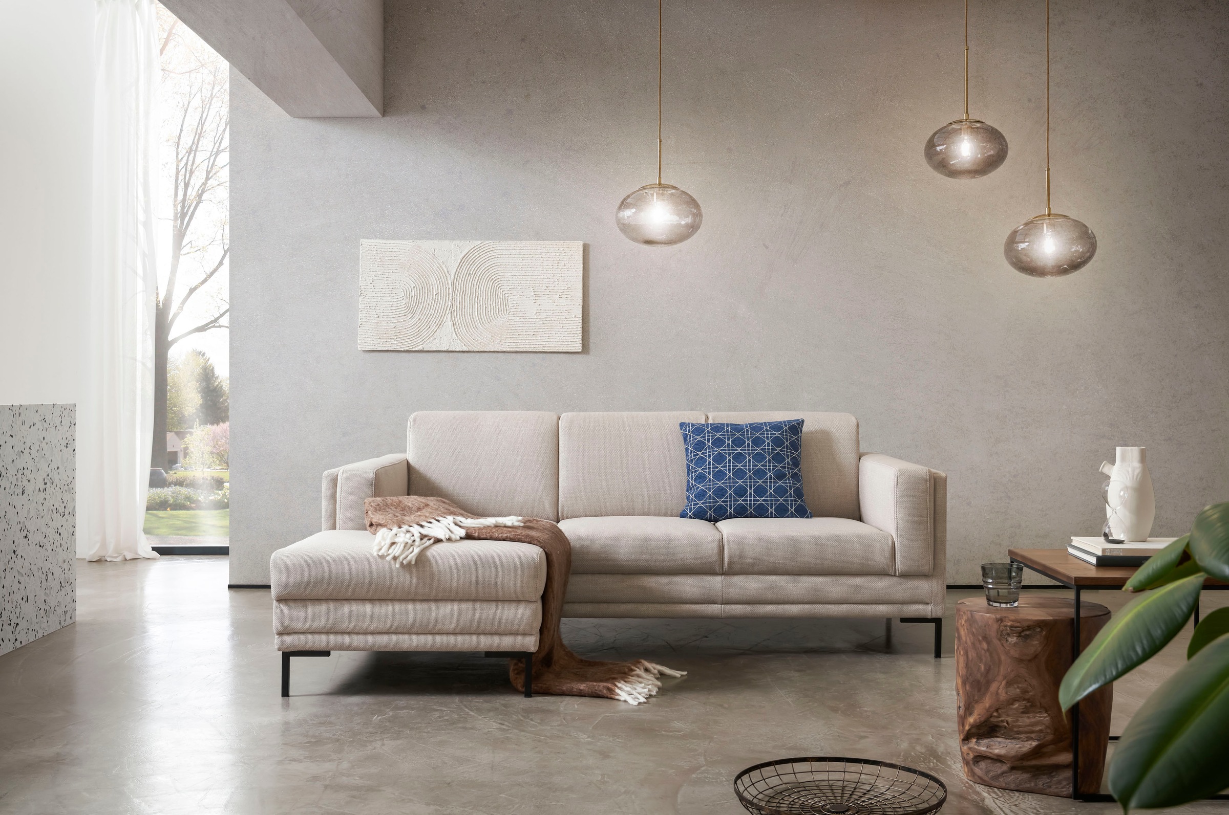 LOOKS by Wolfgang Joop Ecksofa »LOOKS VII L-Form«, klare Linien, edles Design
