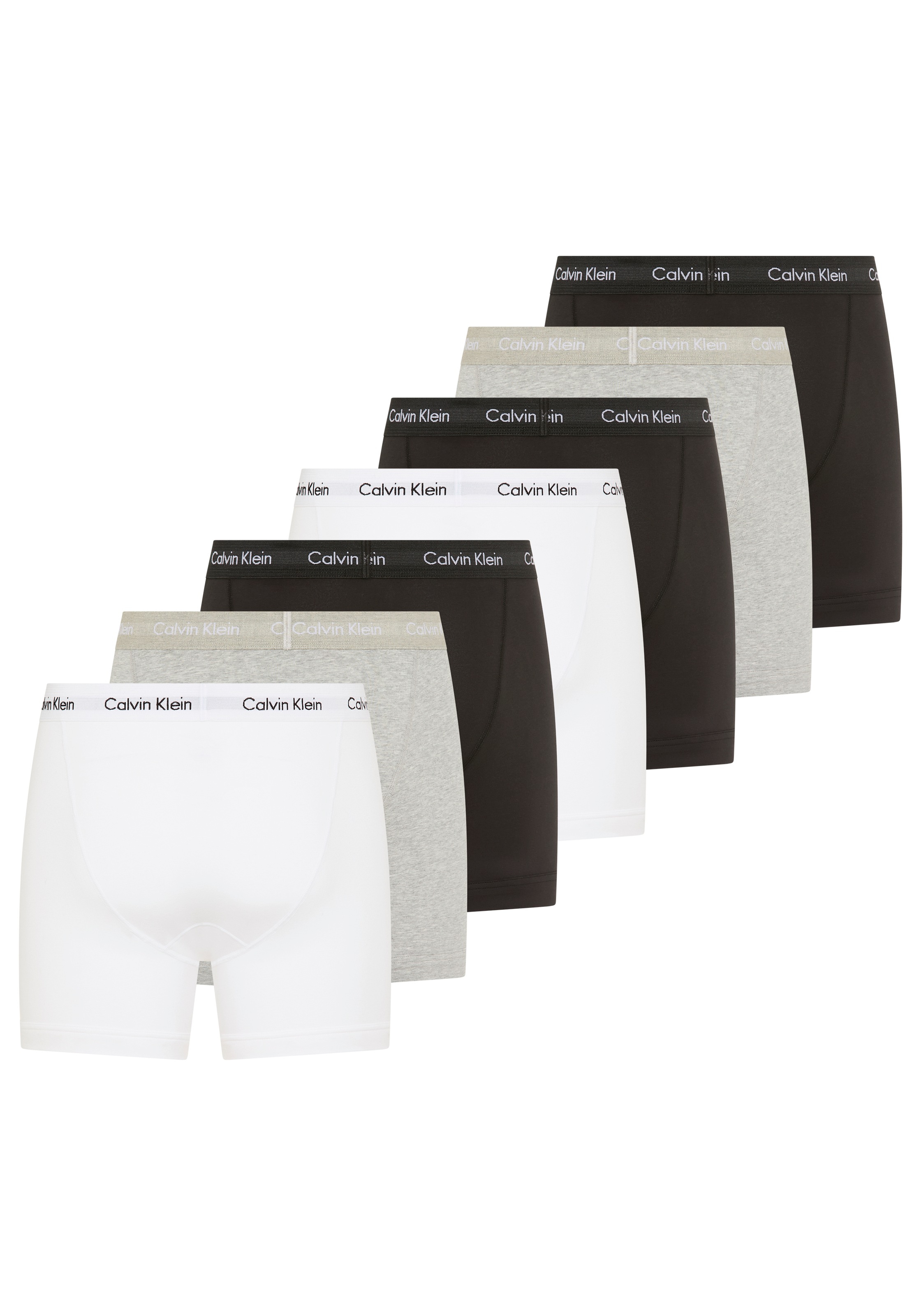 Calvin Klein Underwear Boxershorts »Boxer Brief 7PK« Packung, 7er-Pack, 7 Stk. tlg., mittlehoher Bund, langes Bein