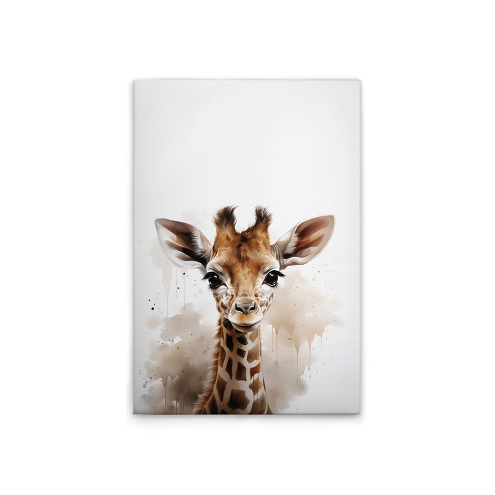 A.S. Création Leinwandbild »Baby Giraffe - Wandbild Weiß Braun Beige Keilra günstig online kaufen