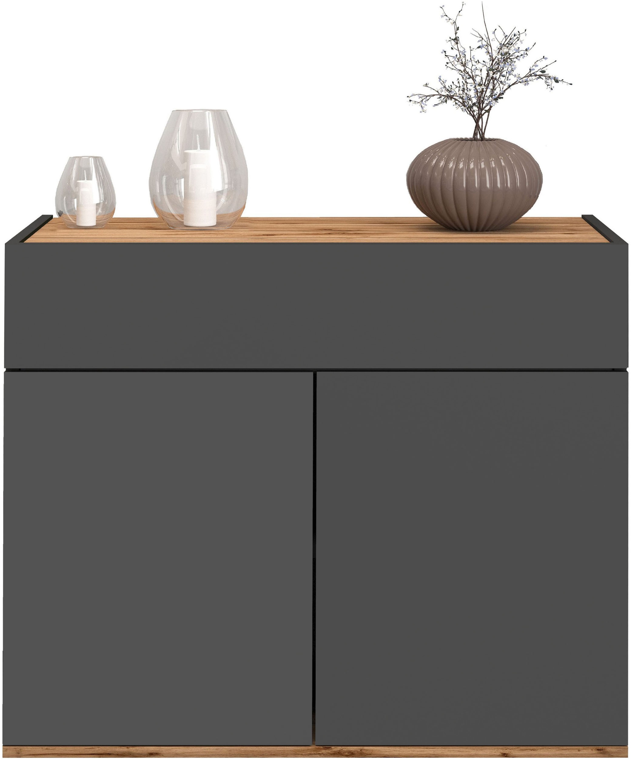 INOSIGN Sideboard »Garda, Kommode, Schrank, Kredenz«, 2 Türen, 1 Schublade,grifflos Breite 80,9 cm