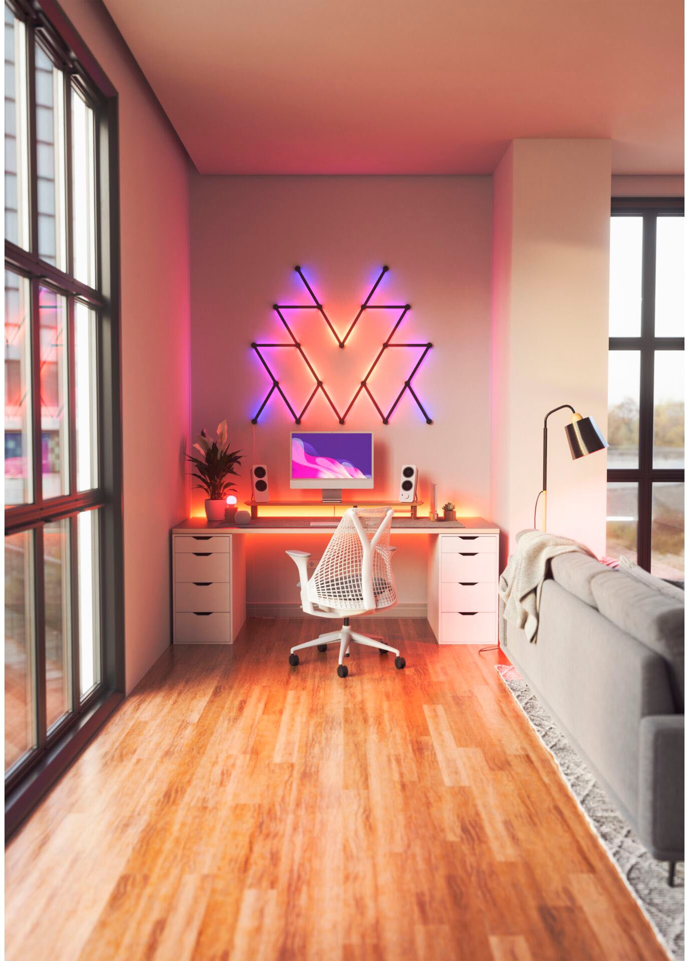 nanoleaf Dekolicht »Nanoleaf Lines Skin Matte 9pcs«, 9 PK Dekorative Verkleidung für die Nanoleaf Lines