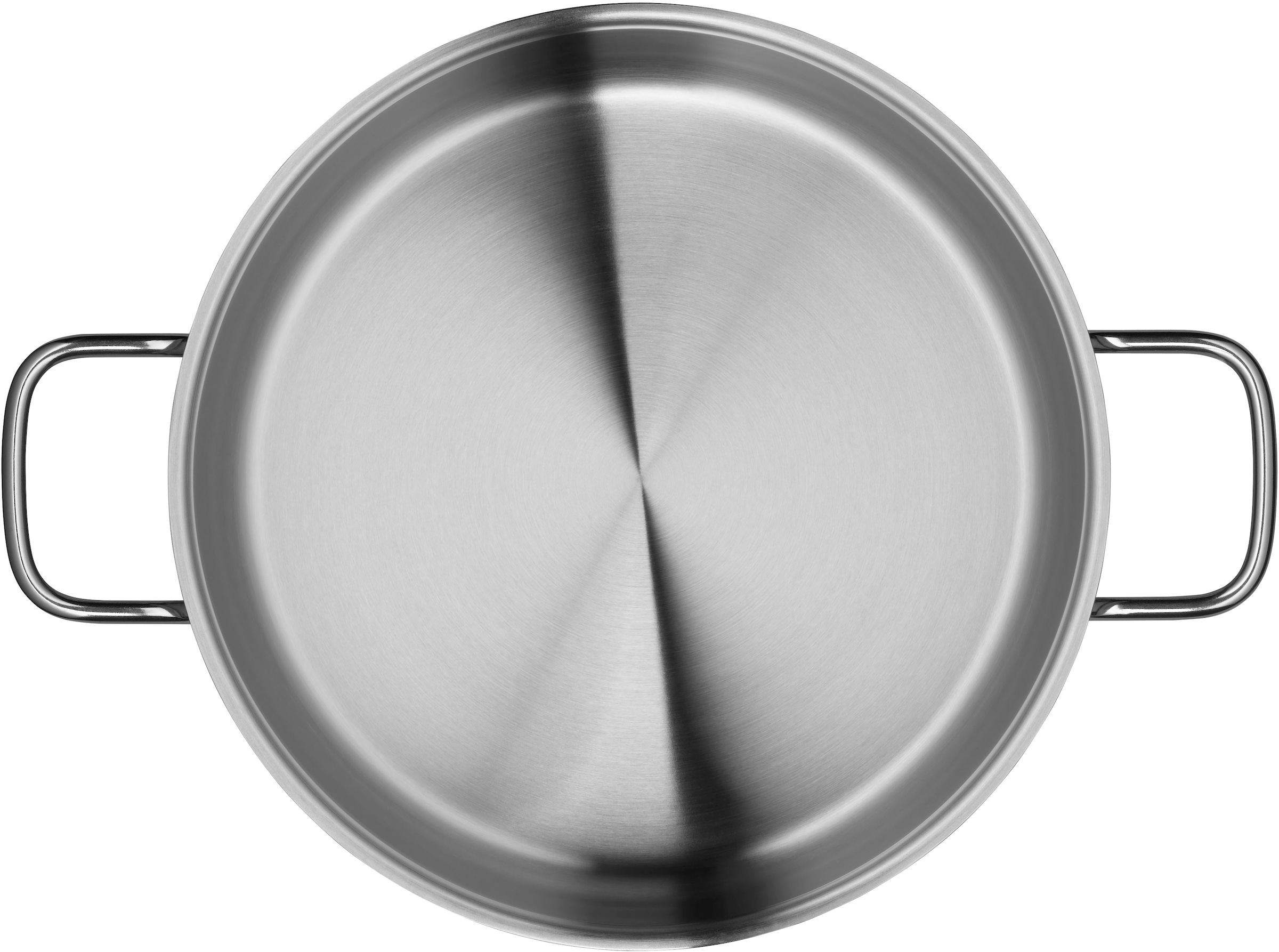 WMF Bratentopf »Diadem Plus«, Cromargan® Edelstahl Rostfrei 18/10, (2 tlg.), breiter Schüttrand, außergewöhnliches Design, spülmaschinengeeignet
