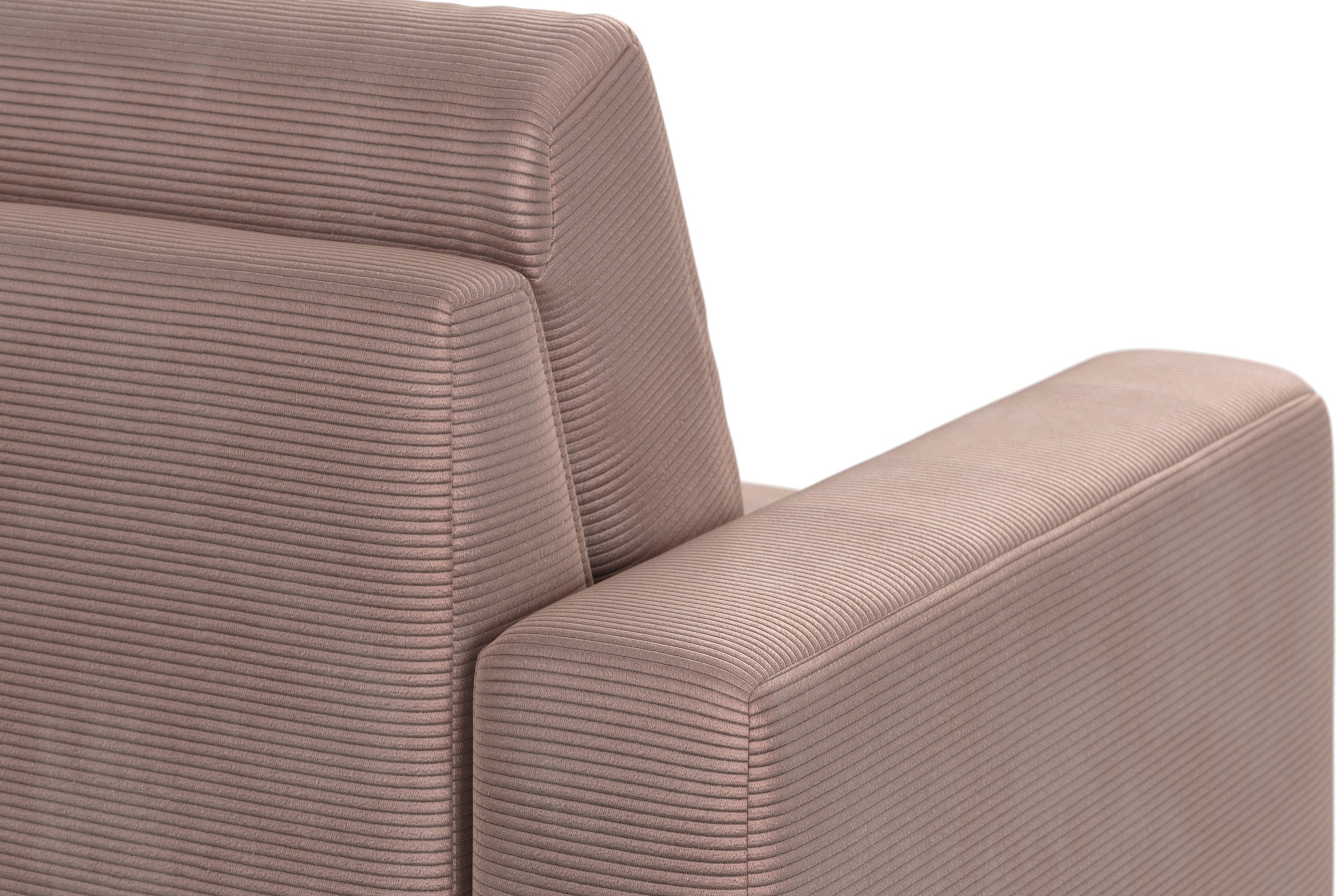 Home affaire Ecksofa »Summer L-Form«, mit Ottomane, wahlweise mit Bettfunktion und Bettkasten, Cord-Bezug