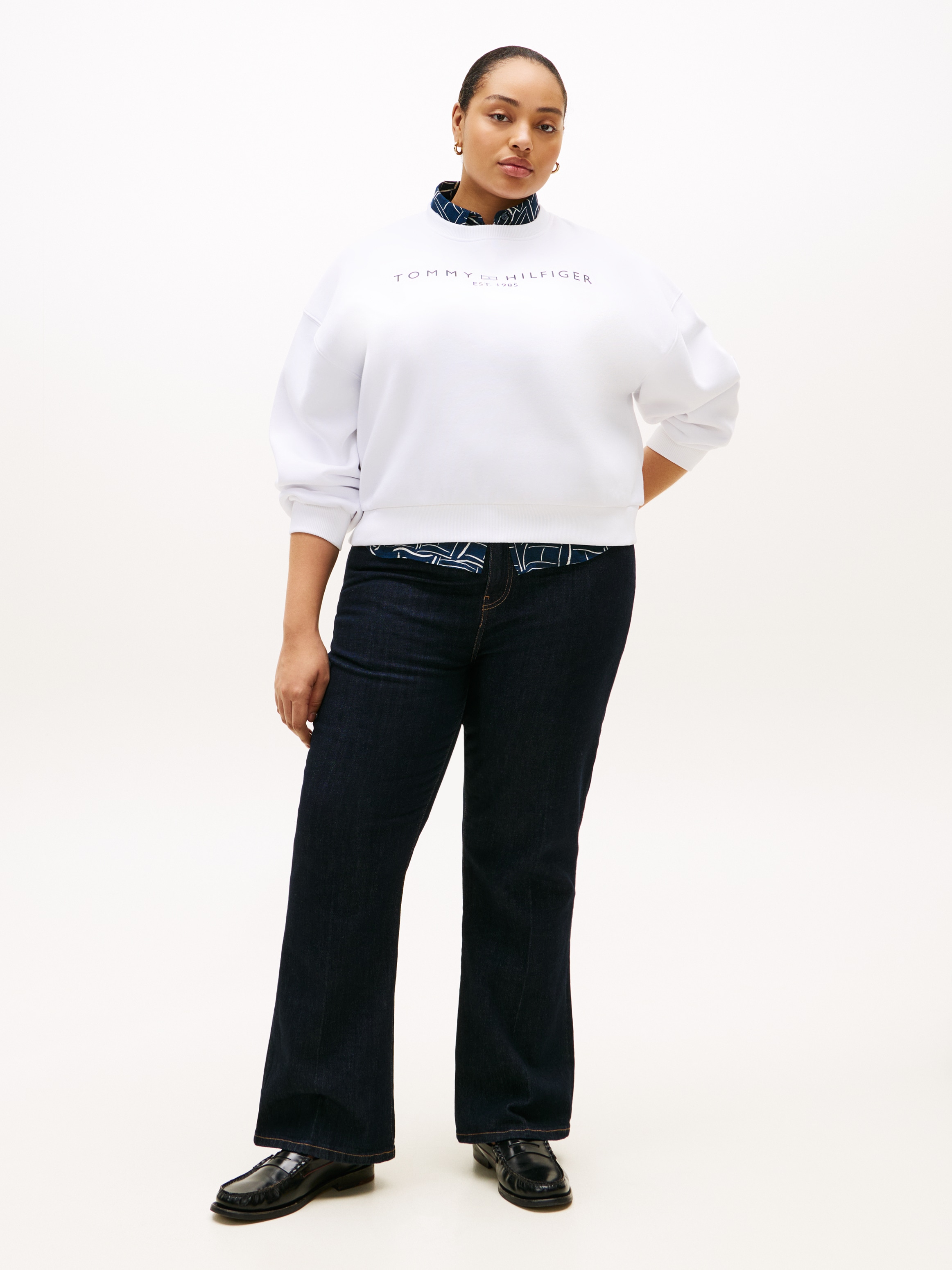 Tommy Hilfiger Curve Sweatshirt »CRV CORP LOGO MDRN SWTSRT«, in großen Größen
